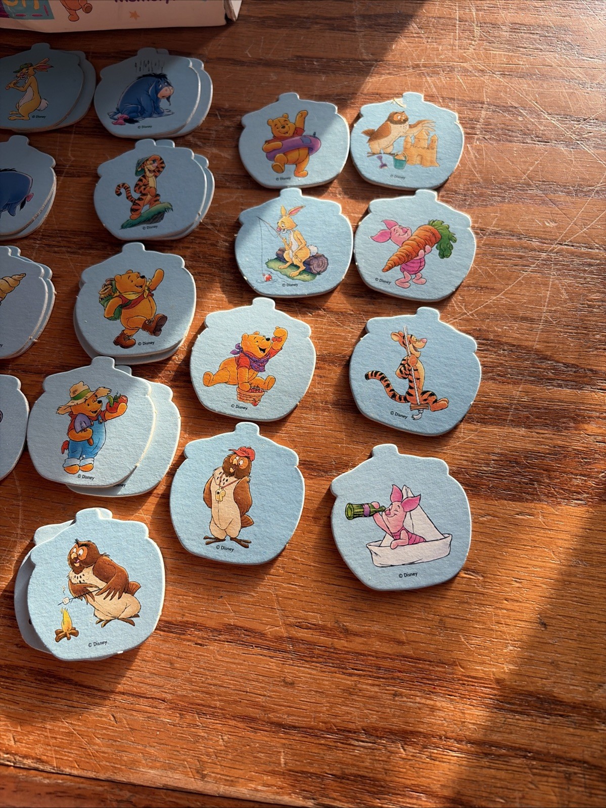 Vintage Winnie the Pooh Memory Game Matching Milton Bradley 1996