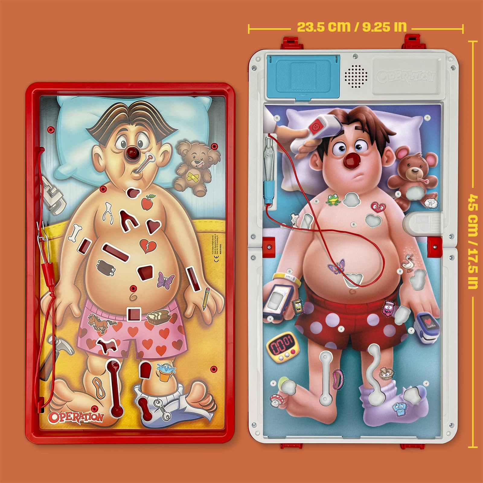 Updated Operation Game With Carrying Case And Sound Effects For Kids