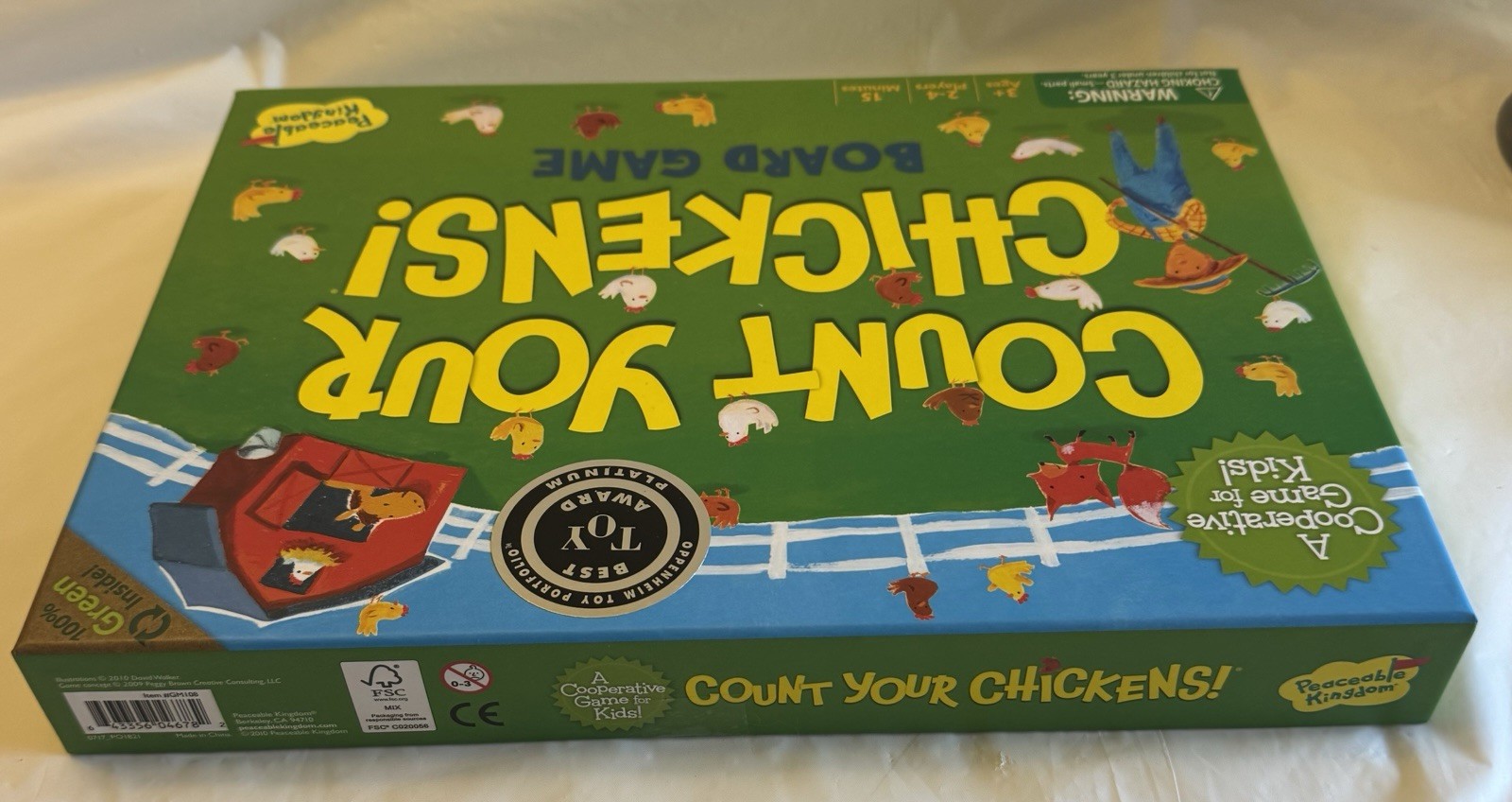 Peaceable Kingdom – Count Your Chickens Kid’s Board Game – Ages 3 years +