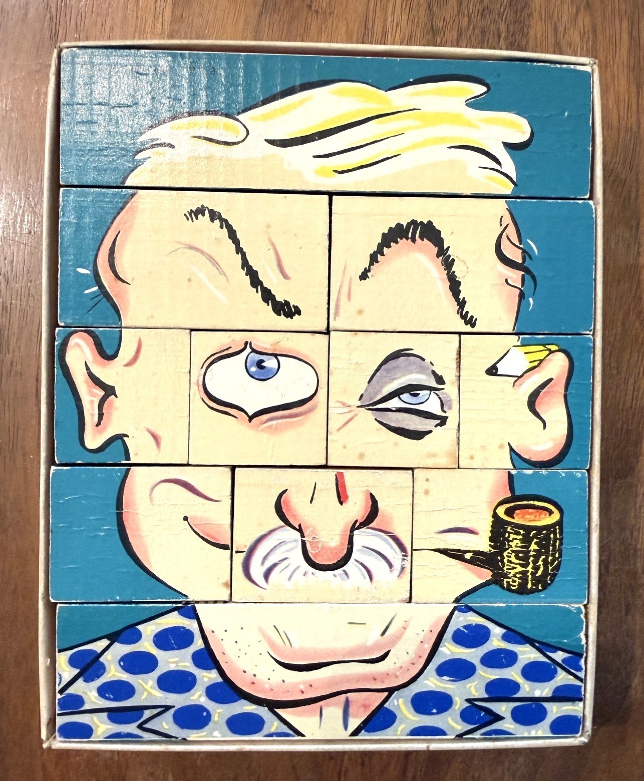 Changeable Charlie, 11 Blocks Puzzle Game, Gaston, Cincinnati, 1948