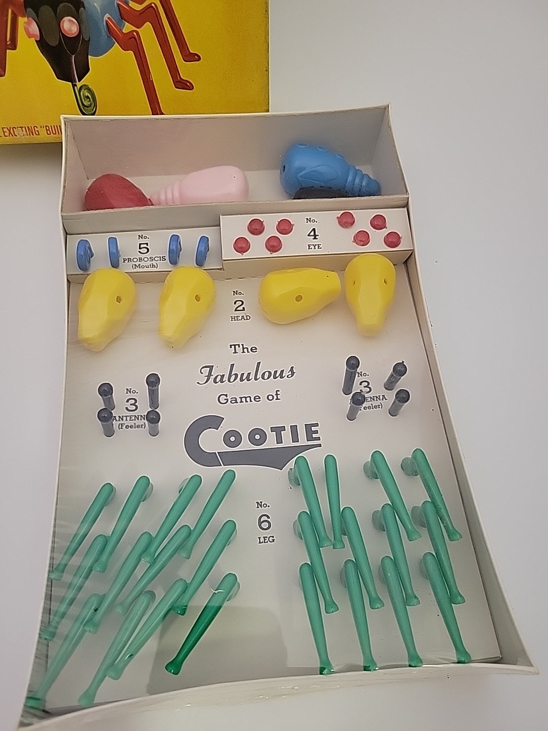 Vintage Cootie Board Game NEW & SEALED BOX Milton Bradley Original 1950s-60s NIB