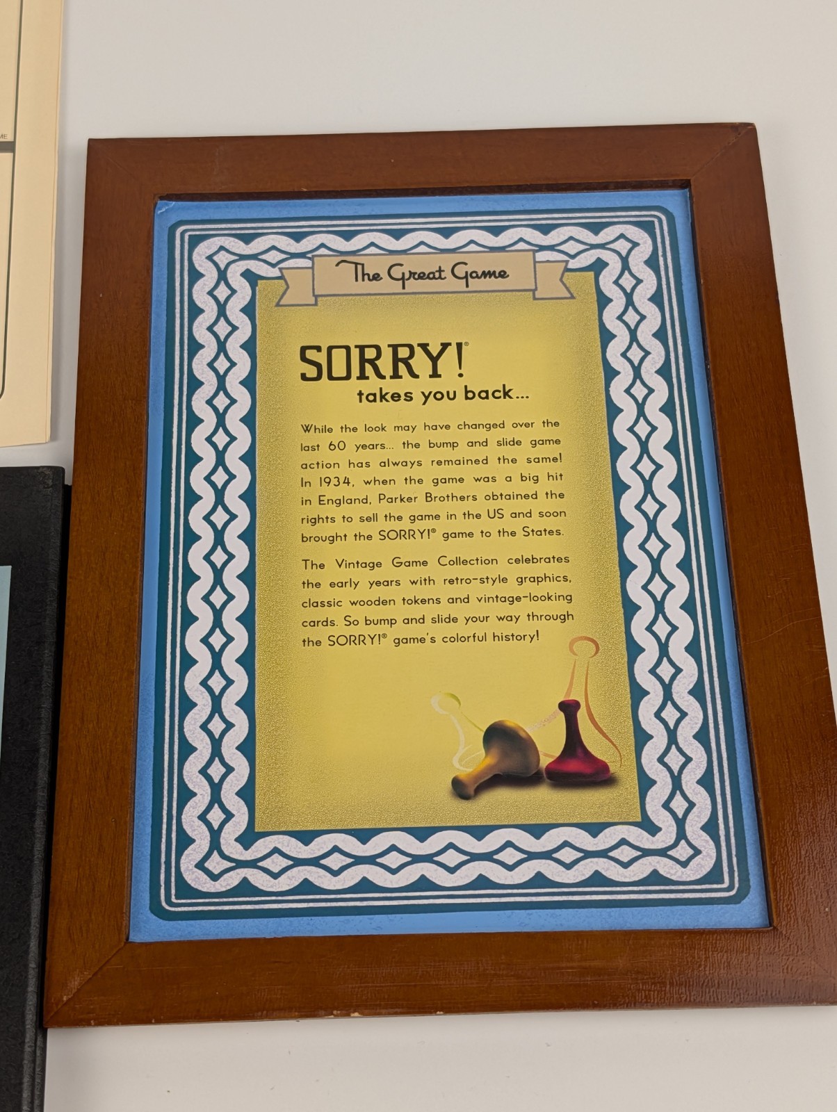 SORRY! Vintage Game Collection – Wooden Wood Box Bookshelf Edition Board Game⬅️