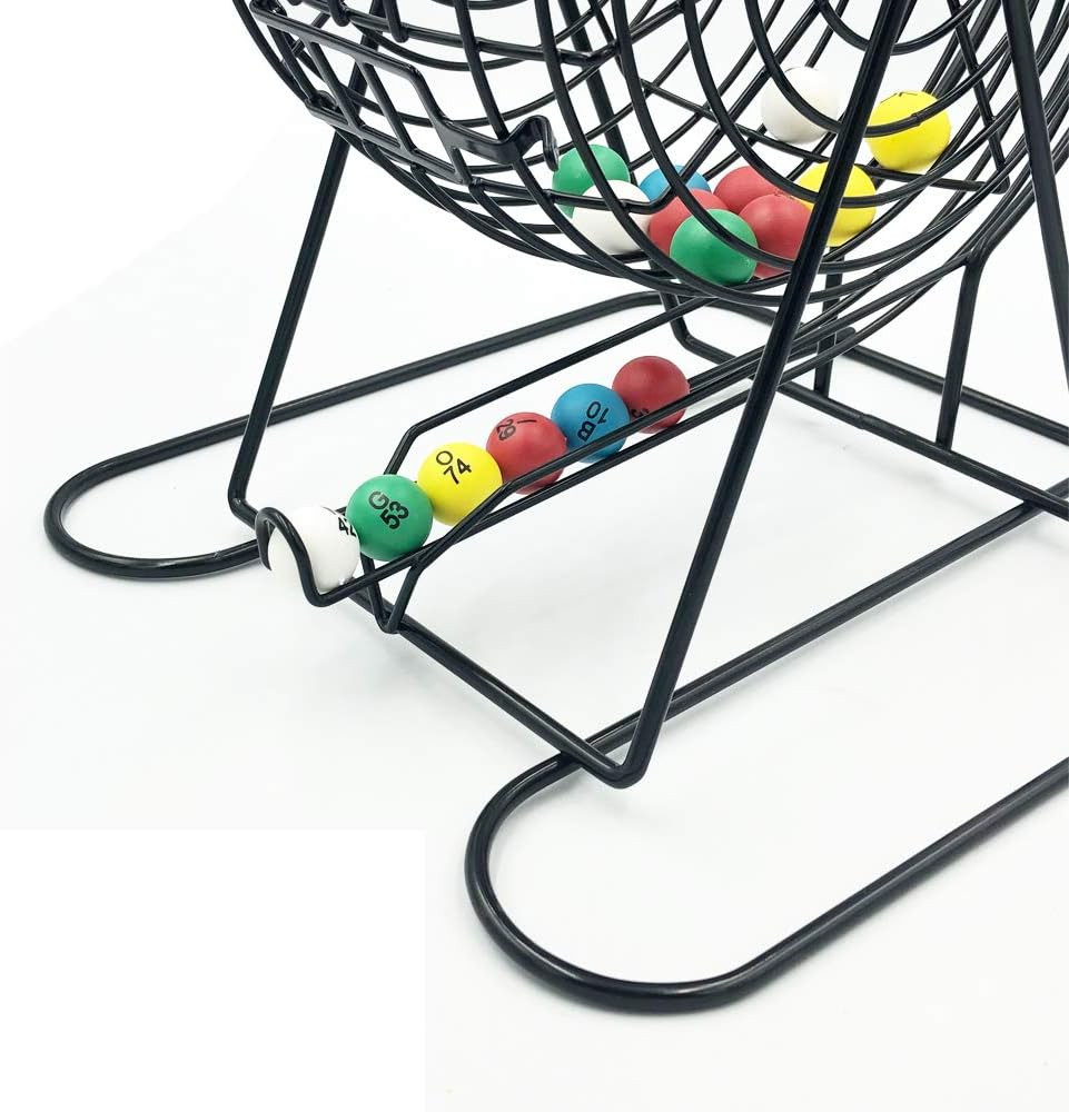 Yuanhe 0.8 Inch Bingo Balls for Jumbo Cages and Boards, Easy Read, 75 Count, Per