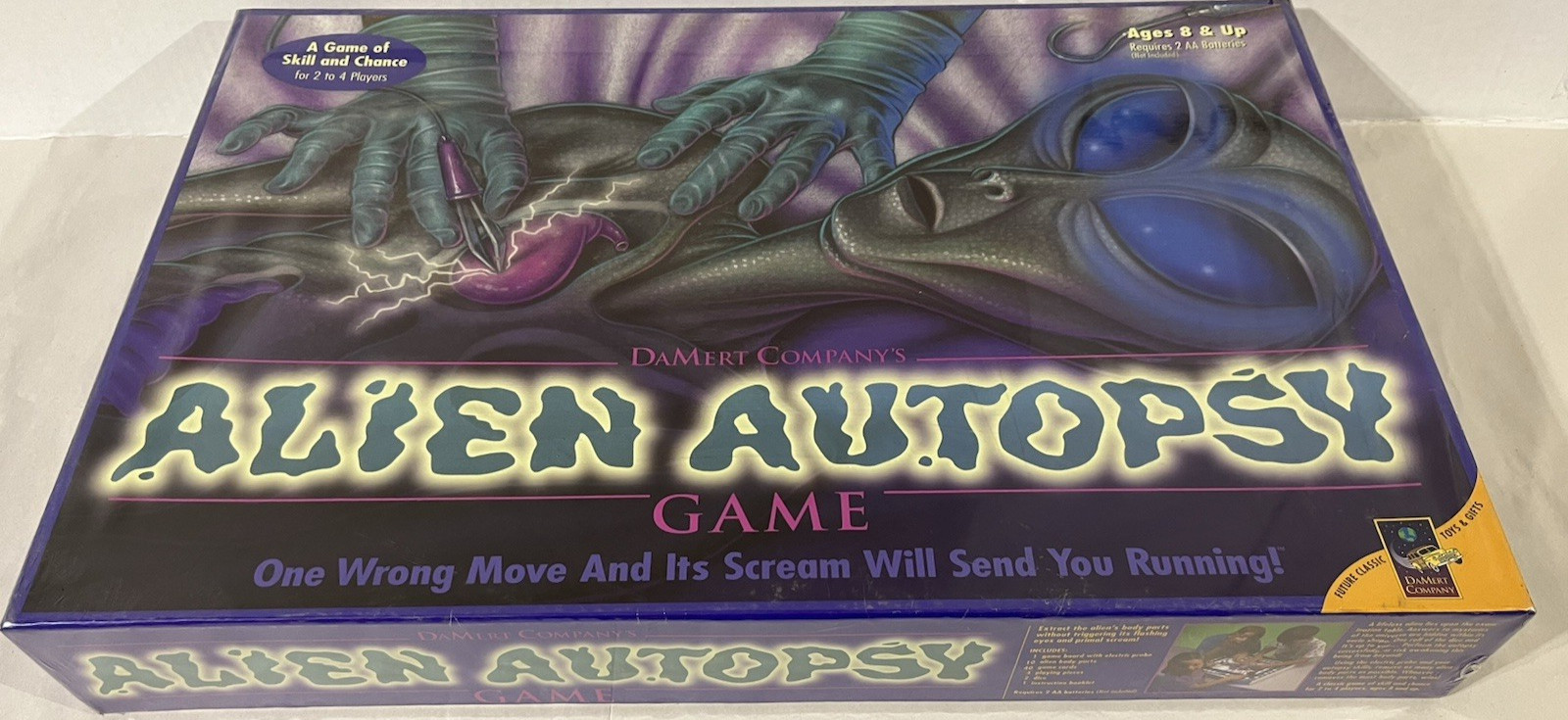 Alien Autopsy Electronic Board Game 1997 Damert Company Open Box RARE SEALED NEW