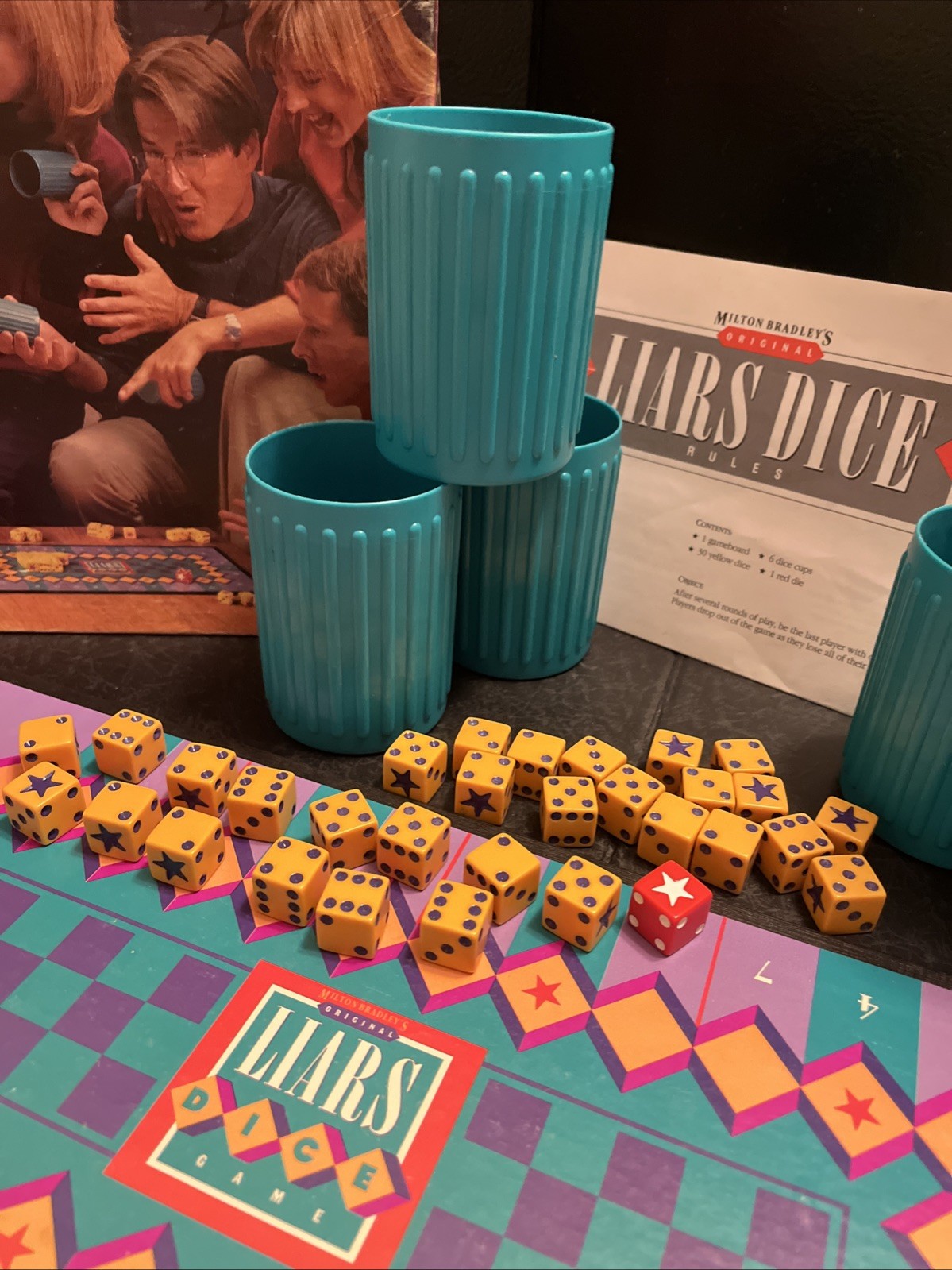 1987 Liars Dice Game Complete Milton Bradley Original