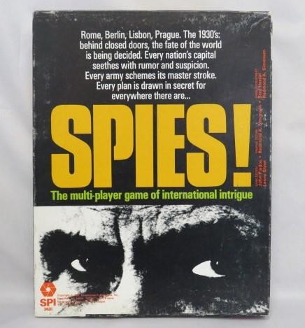 SPI 1981 : Spies – Multi-player Game of International Intrigue (UNPUNCHED) EX
