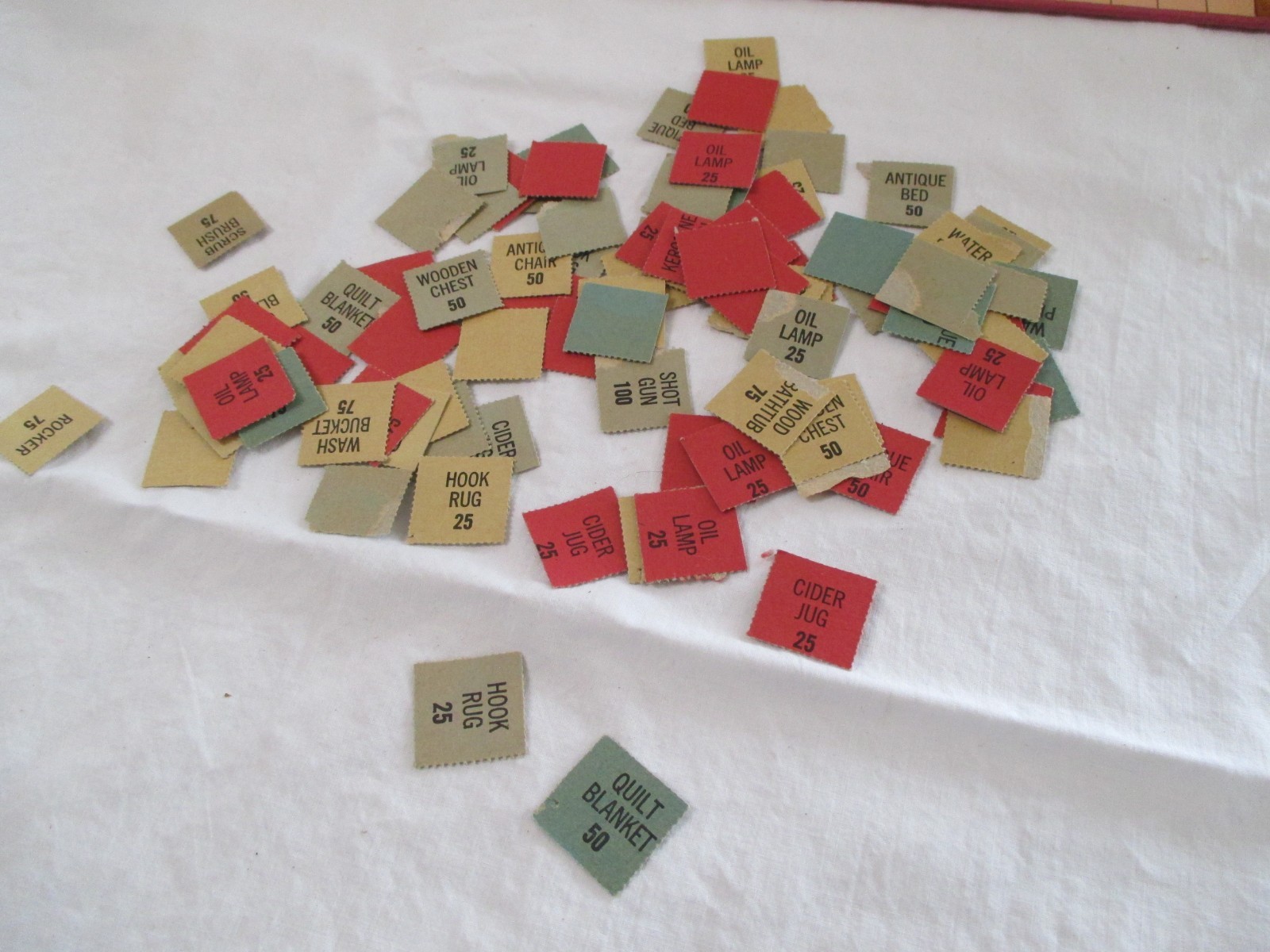 Vtg. BAT MASTERSON WESTERN BOARD GAME BY LOWELL 1958. May be Incomplete.