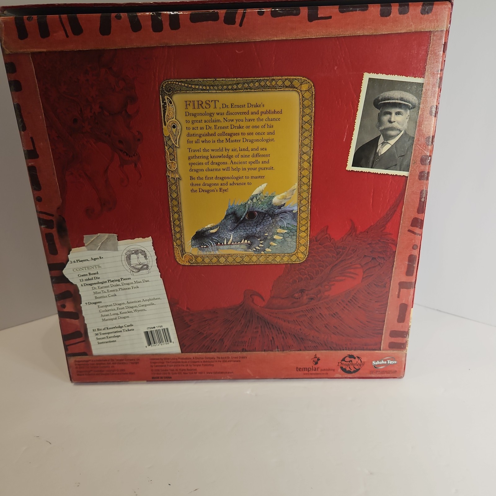 Vintage Dragonology The Game Sababa Toys Board Game 2003 NYTimes Best Sell Book