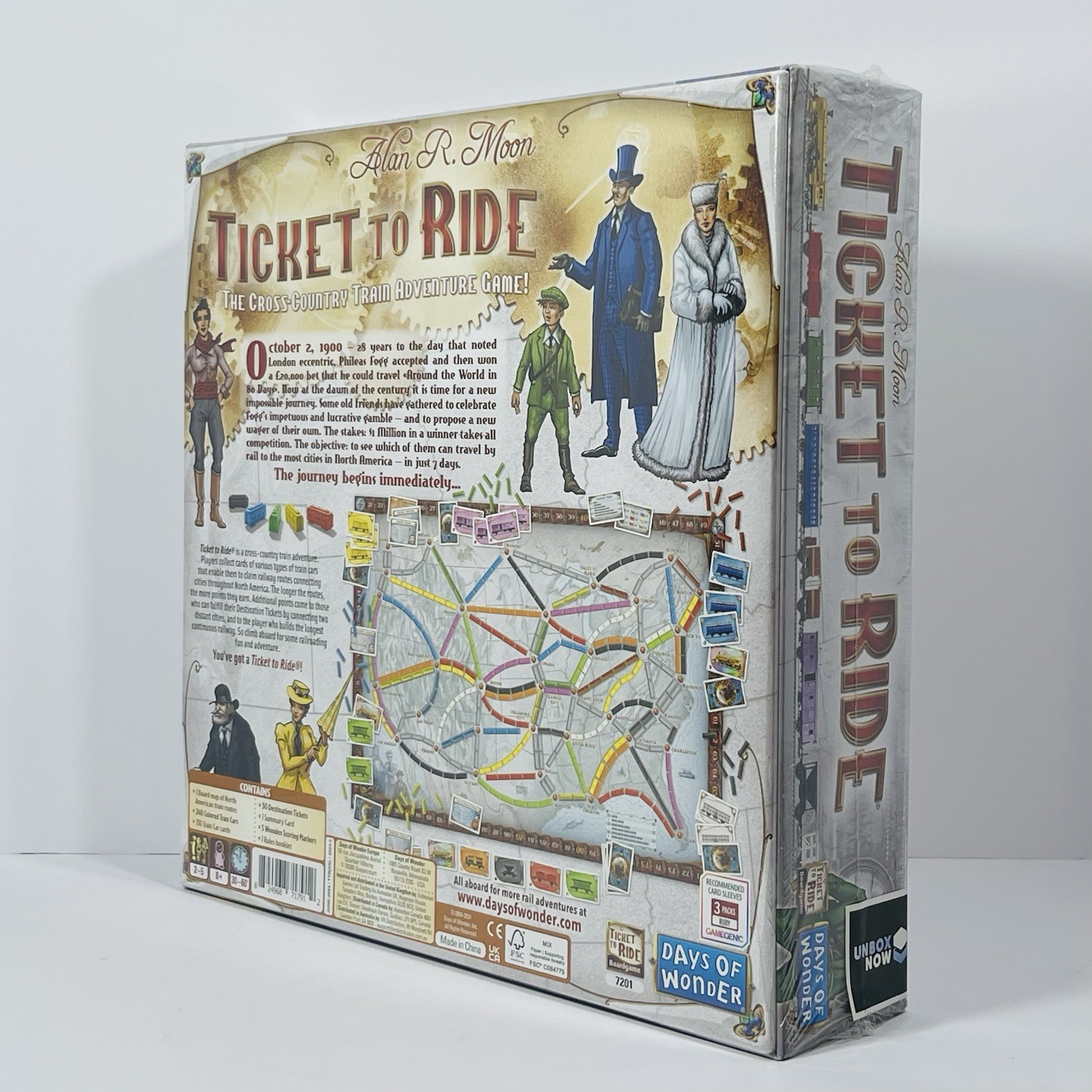New Ticket To Ride Days Of Wonder North America Strategy Board Game for Ages 8 +