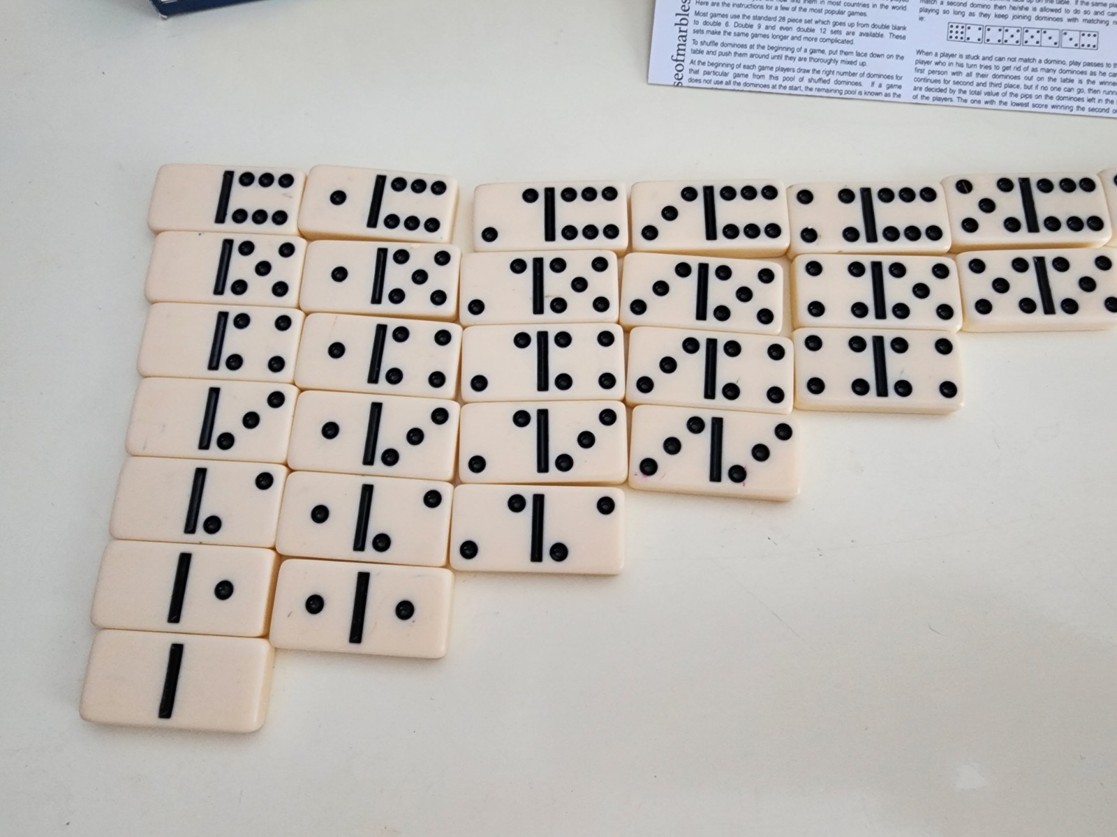 House Of Marbles Dominoes Set of 28 Double Six Standard Set