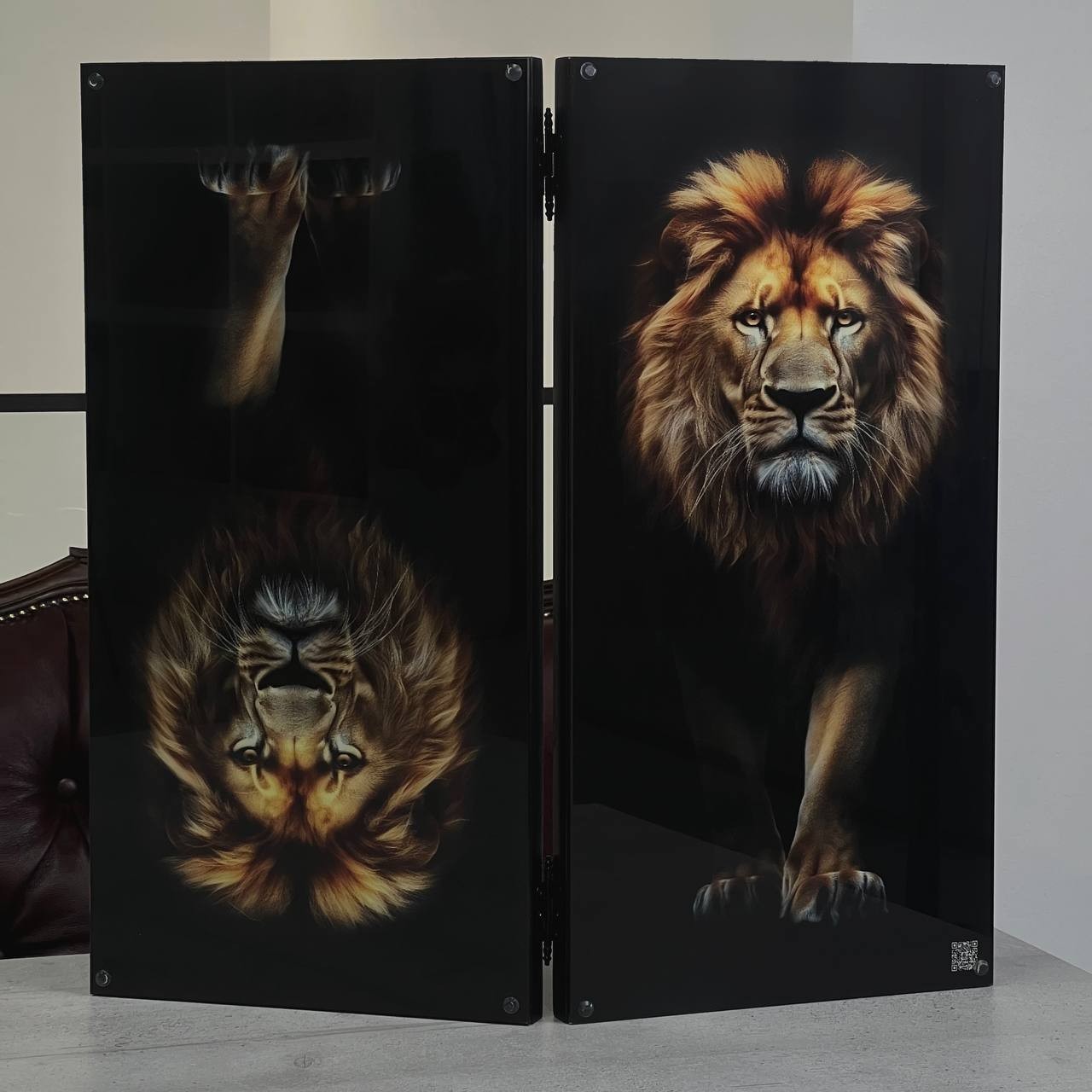 Luxury Glass Backgammon Board Carved Ash Wood Custom Design Milestone Gift Him