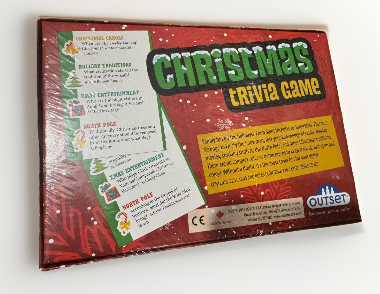 NEW set of 2 Christmas Charades & Trivia Games – Holiday Party Game Fun
