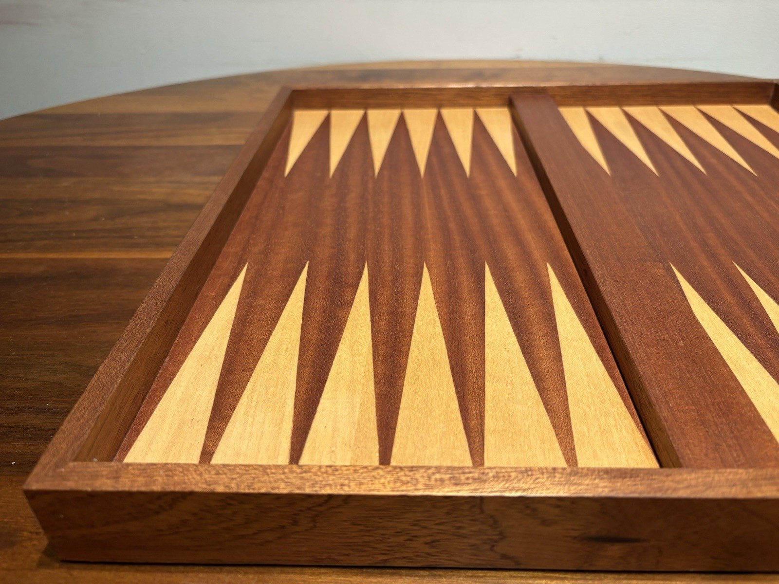 German Handmade Wooden Backgammon Set – Complete – Andreas Kölsch