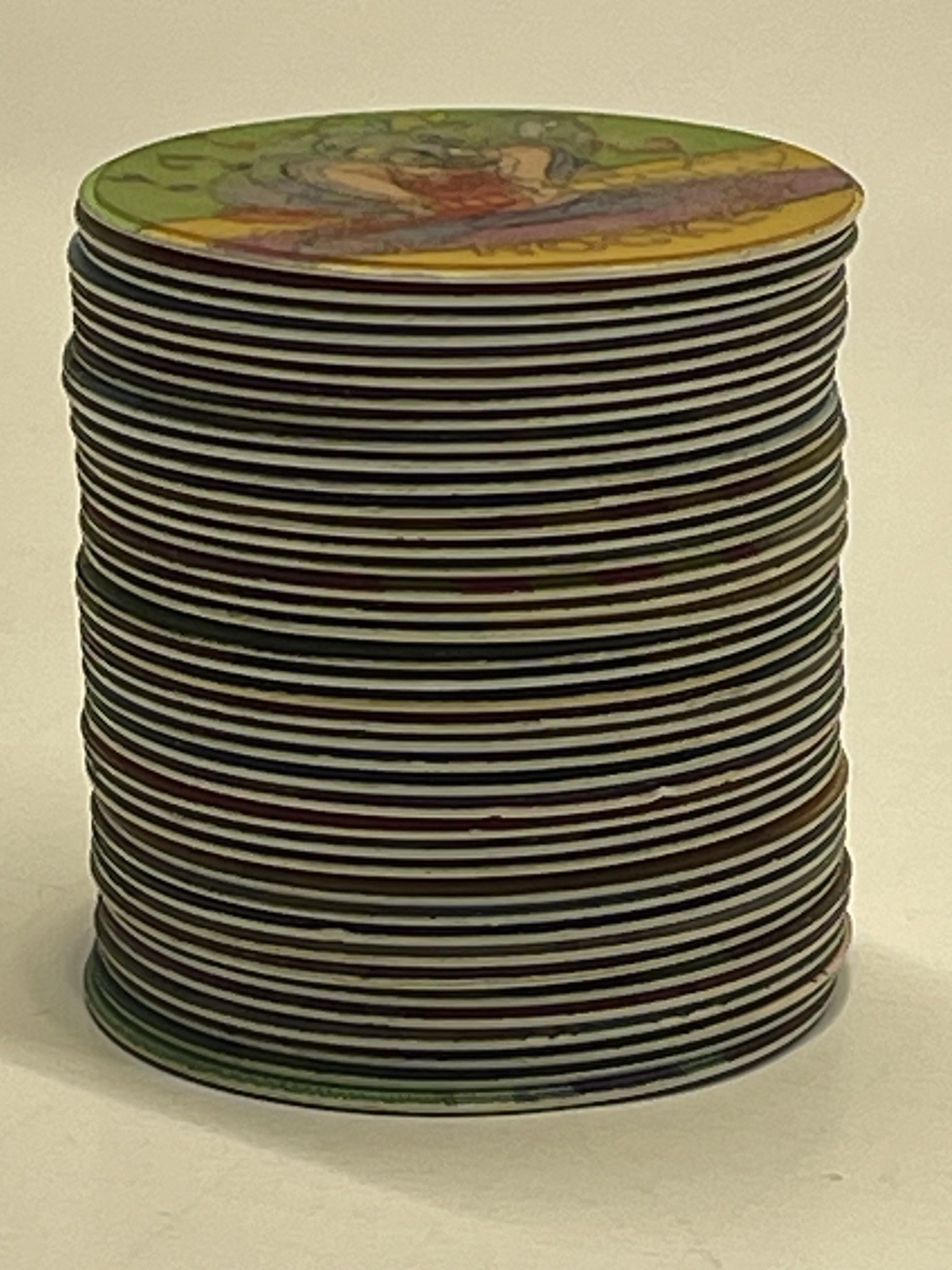 Vintage Set Of “40” LOONEY TUNES HOLOGRAPHIC TAZOS (POGS) /SABRITAS MEXICO 1994