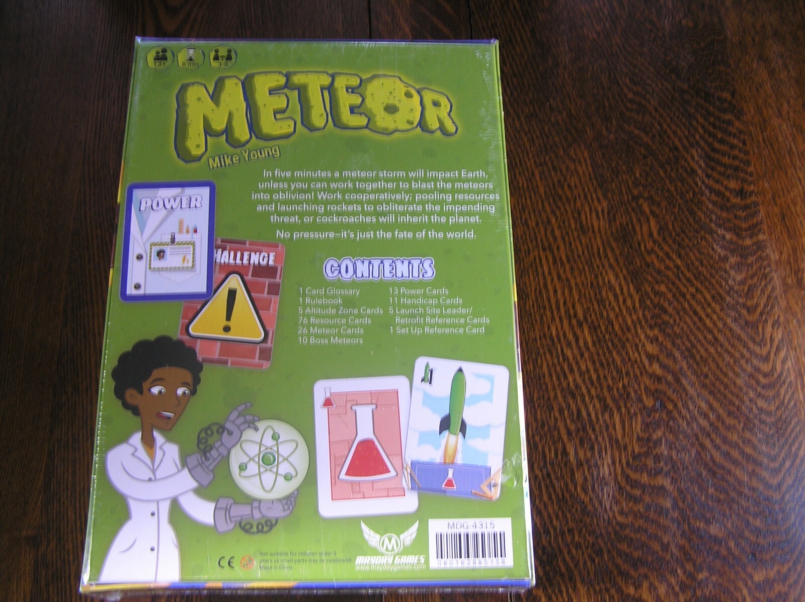 MayDay Games METEOR Cooperative Game For 1-5 Players Ages 13+ Mike Young~~NIB!!
