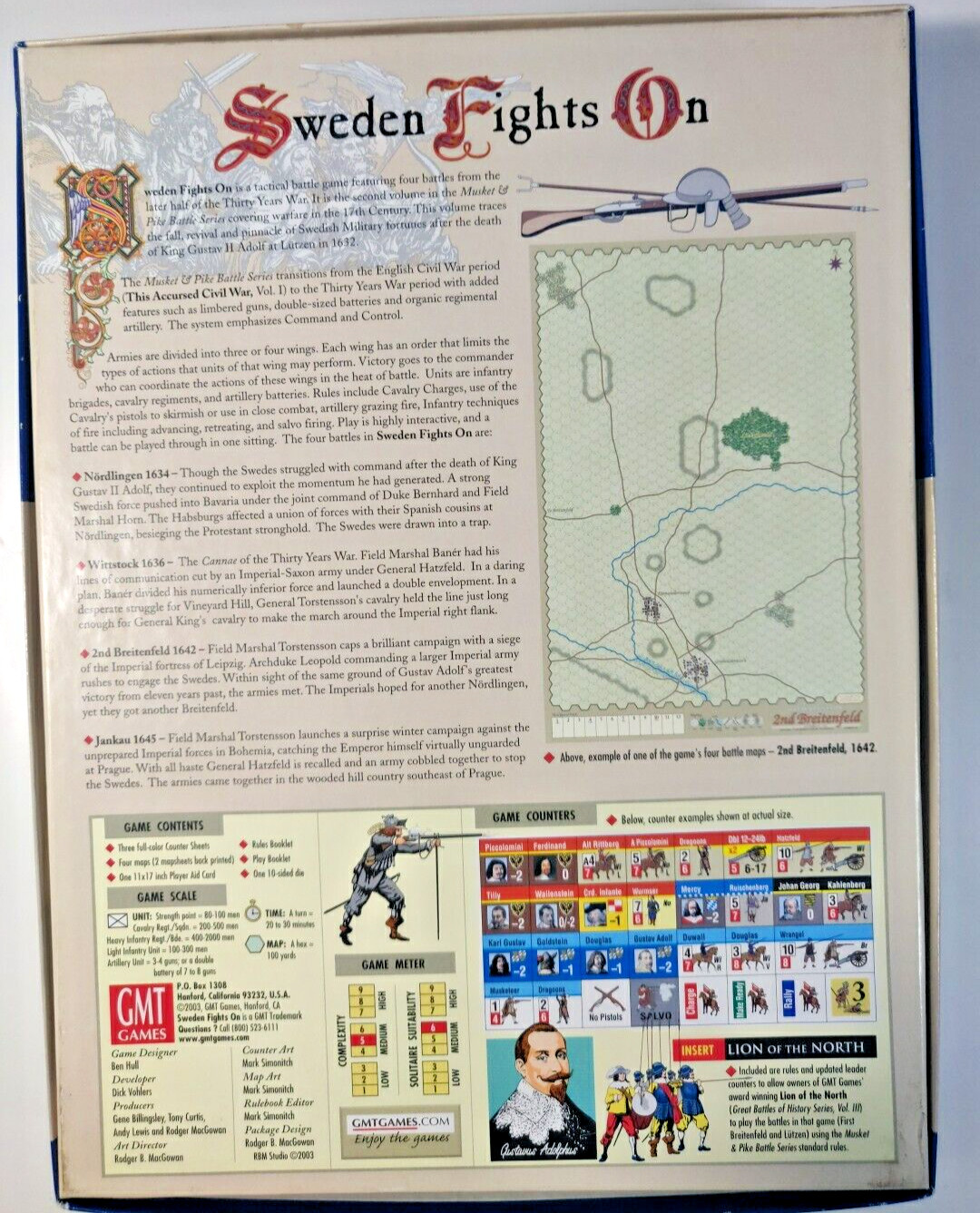 GMT – Sweden Fights On – Musket & Pike, Volume II – unpunched