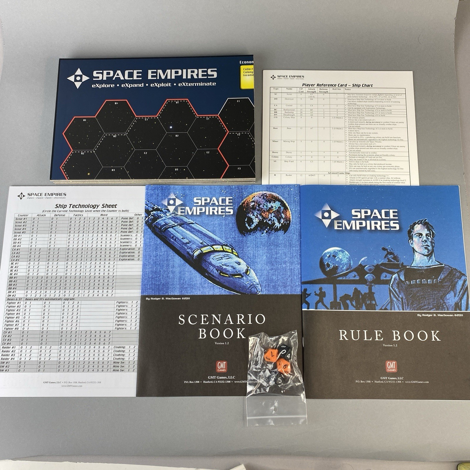 Space Empires 4X Third Printing 2017 GMT Games Complete Mint