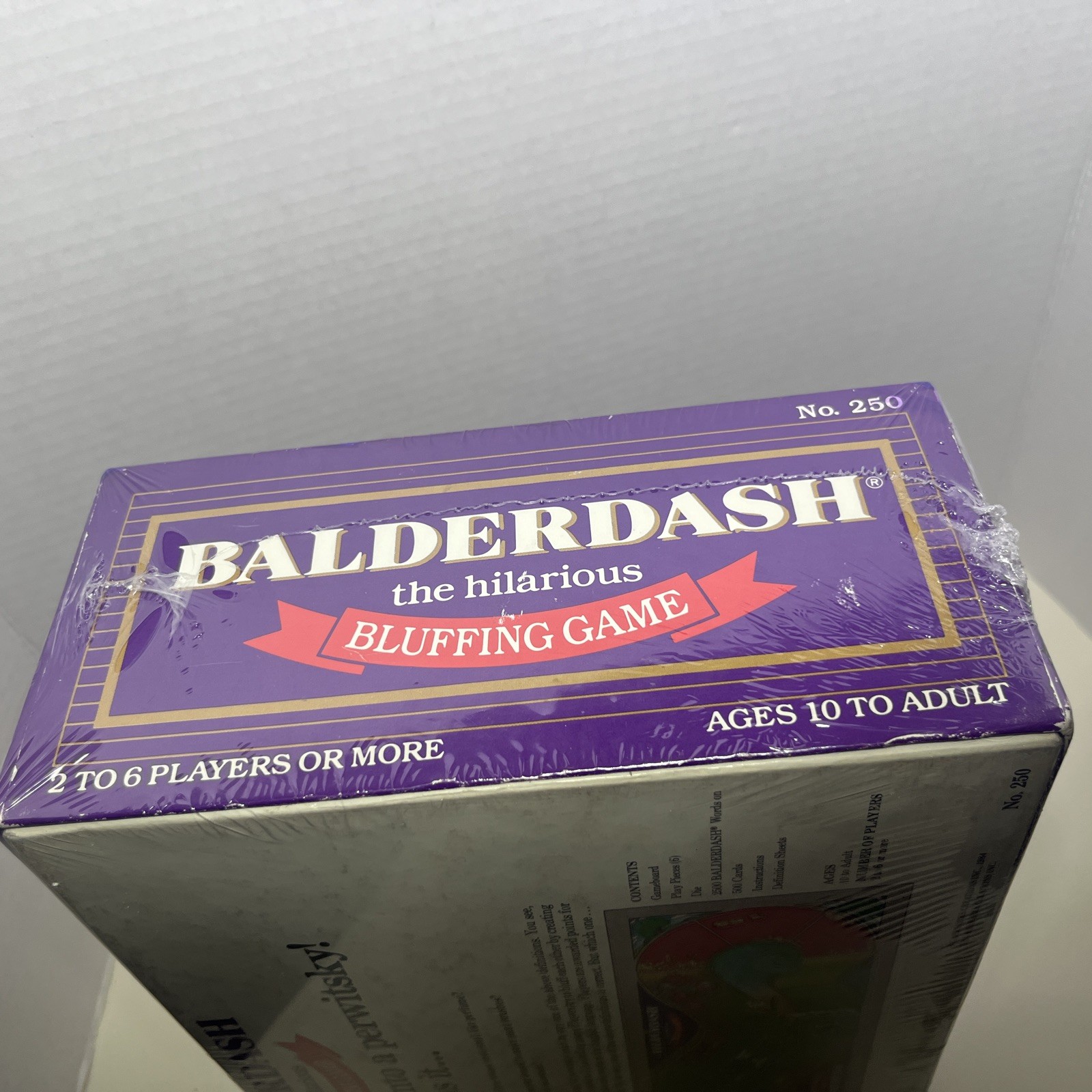 BALDERDASH The Hilarious Bluffing Board Game Vintage 1984 BRAND NEW/SEALED