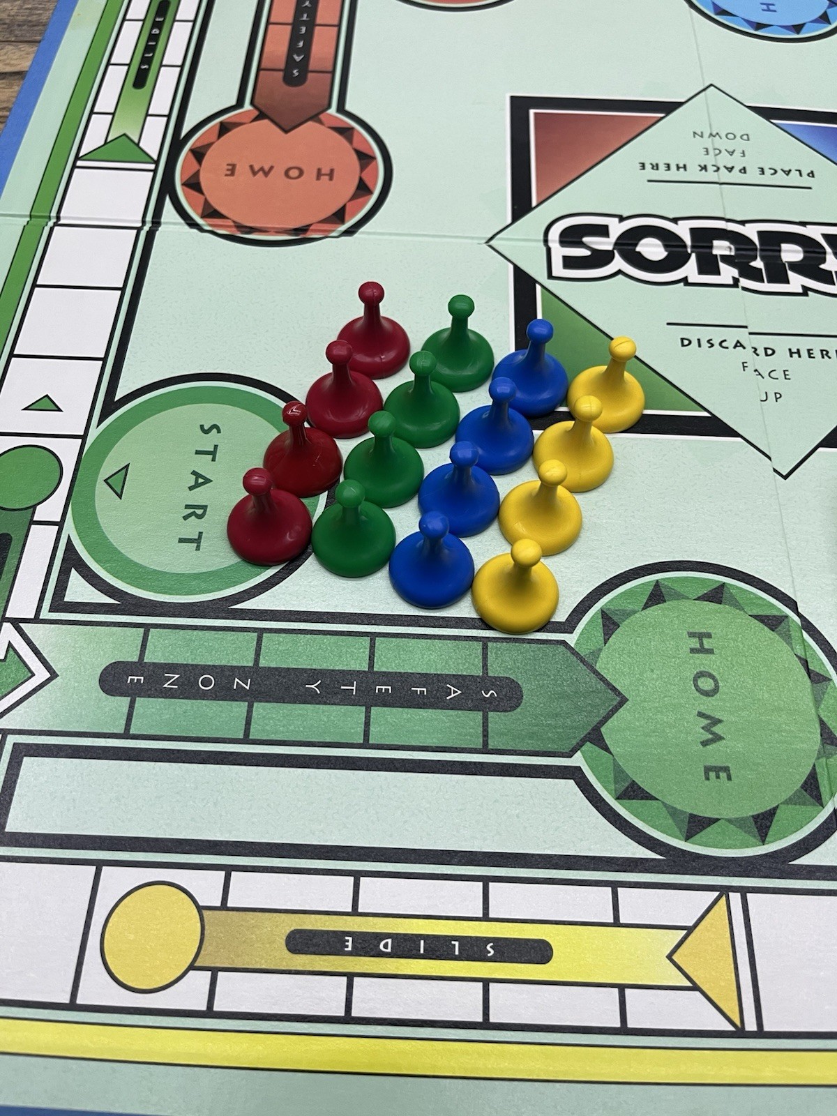1998 Sorry Parker Brothers 100% COMPLETE Classic Board Game Family Hasbro