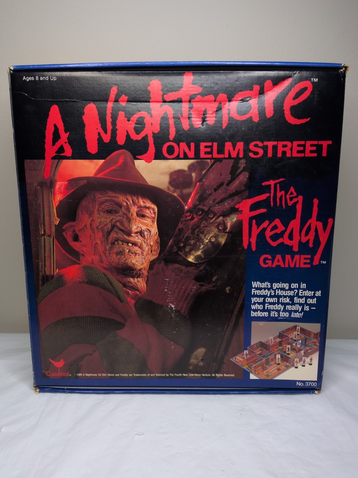 Vintage UNUSED 1989 Nightmare on Elm Street Freddy Krueger Board Game COMPLETE