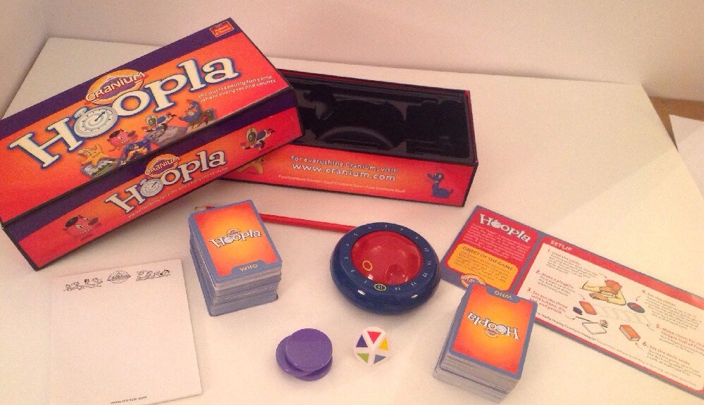 Cranium Hoopla Game Party Card Family Adult Teen Fun Timer
