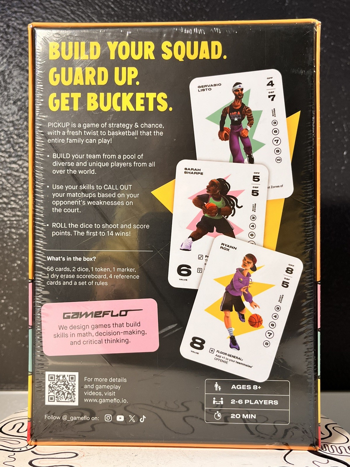 Gameflo Pickup Basketball Card Game Of Strategy Ages 8+ /2-6 Players New/Sealed