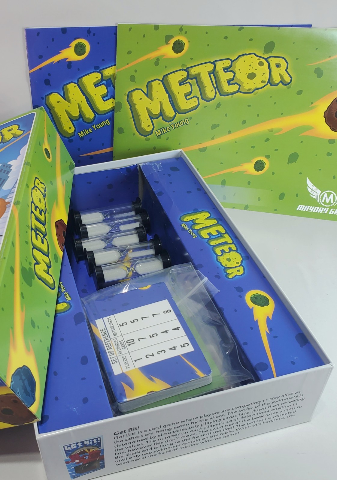 METEOR Family Cooperative Build to Save the Earth Racing Board Game