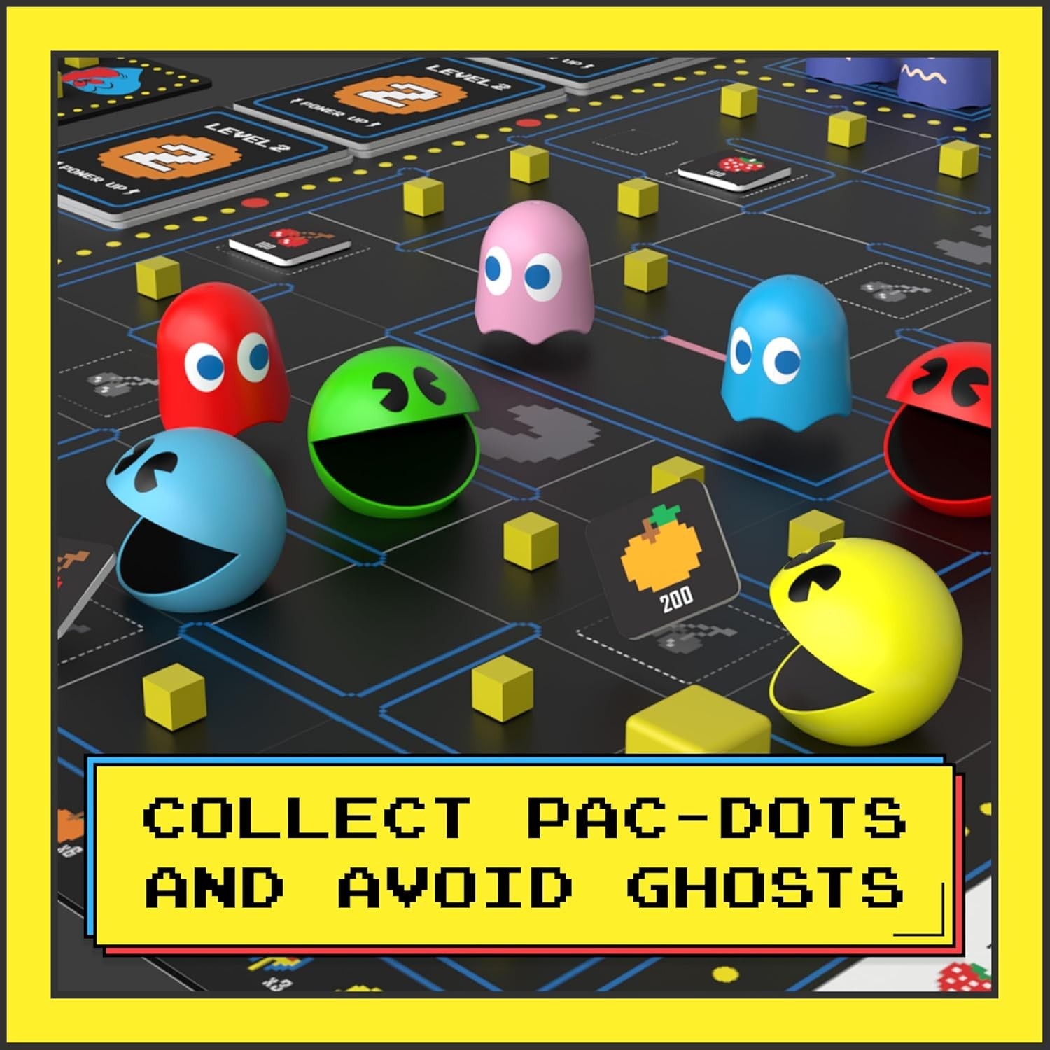 Nostalgic PAC-MAN Board Game for Ages 8+ – Multiplayer Arcade Classic Adventure