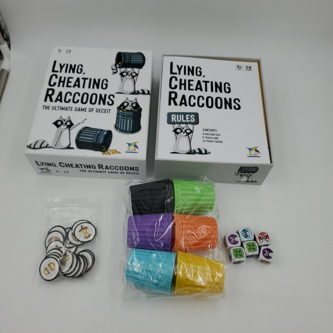 Lying, Cheating Raccoons Game – Gamewright New Game 2025 Pre Owned