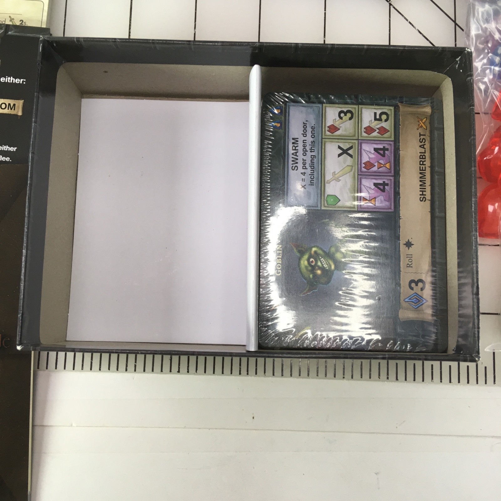 One Deck Dungeon Cooperative Dice Game for 1-2 Players Adventure BOX HAS WEAR