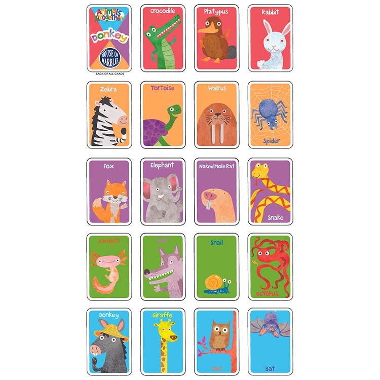 house of marbles Donkey Card Game