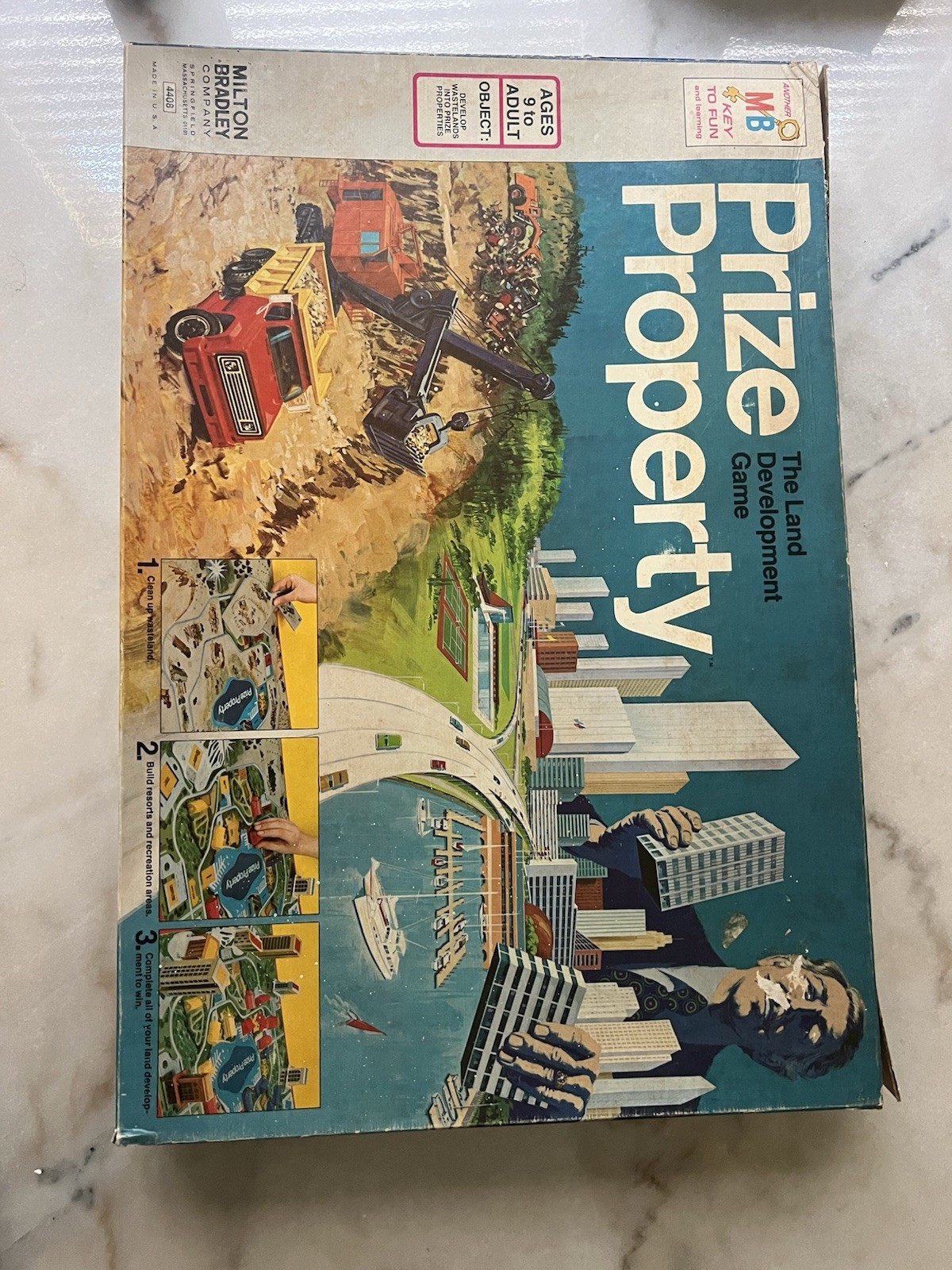 1974 Prize Property Board Game by Milton Bradley – Land Development Family Game