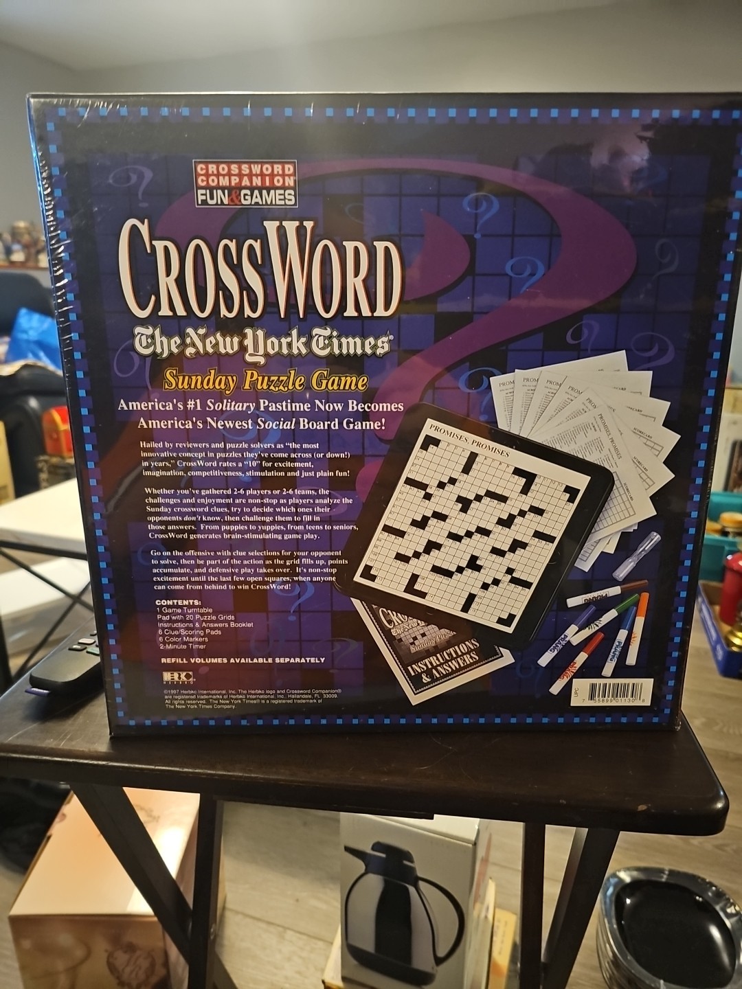 VINTAGE Crossword “The New York Times” Sunday Puzzle Game 1997