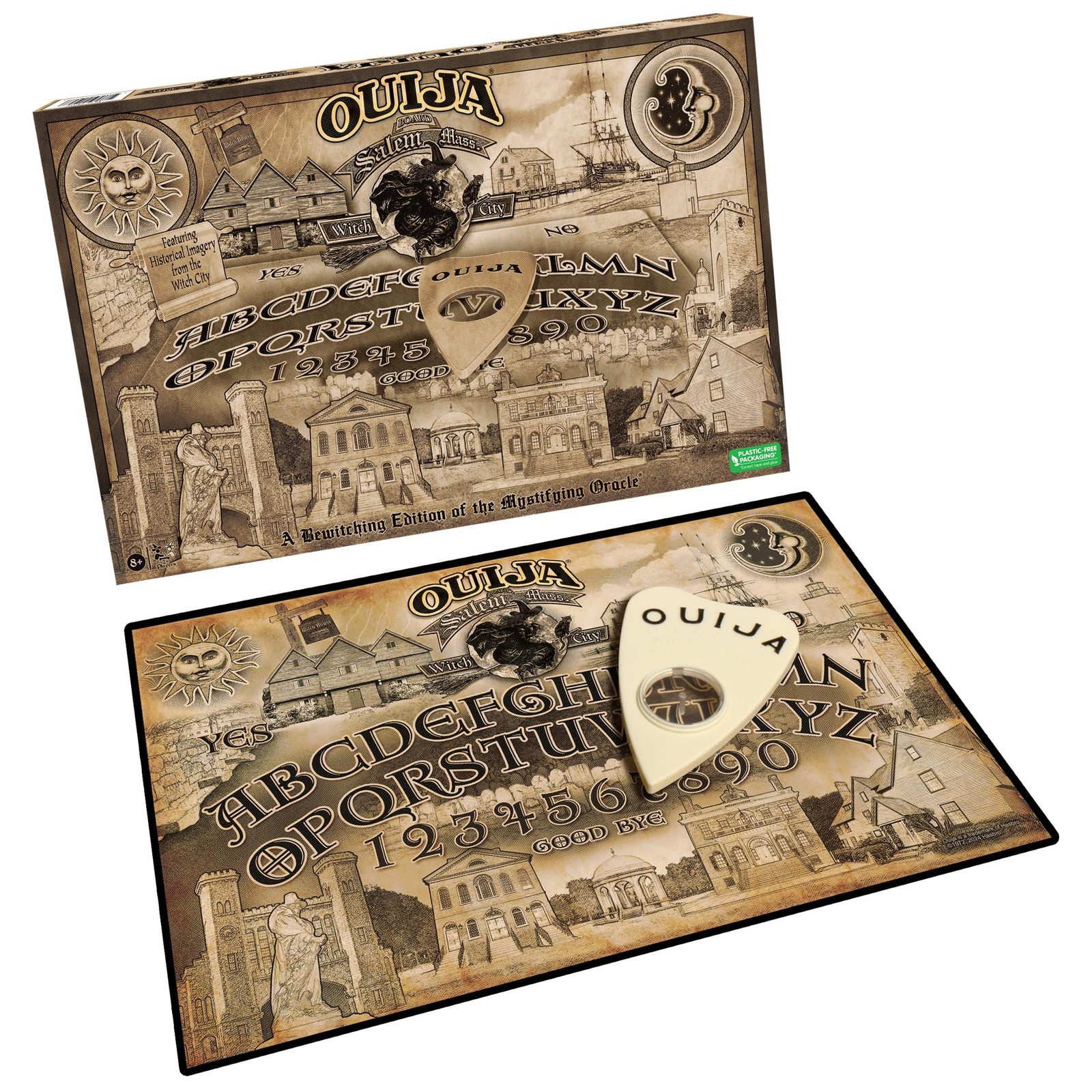 Ouija Salem Edition by Games USA, Spooky and Dark Special City Edition Ouija …