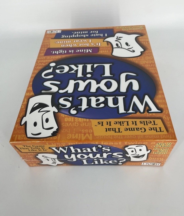 What’s Yours Like? Family Party Board Game Funny 2007 – BRAND NEW & SEALED