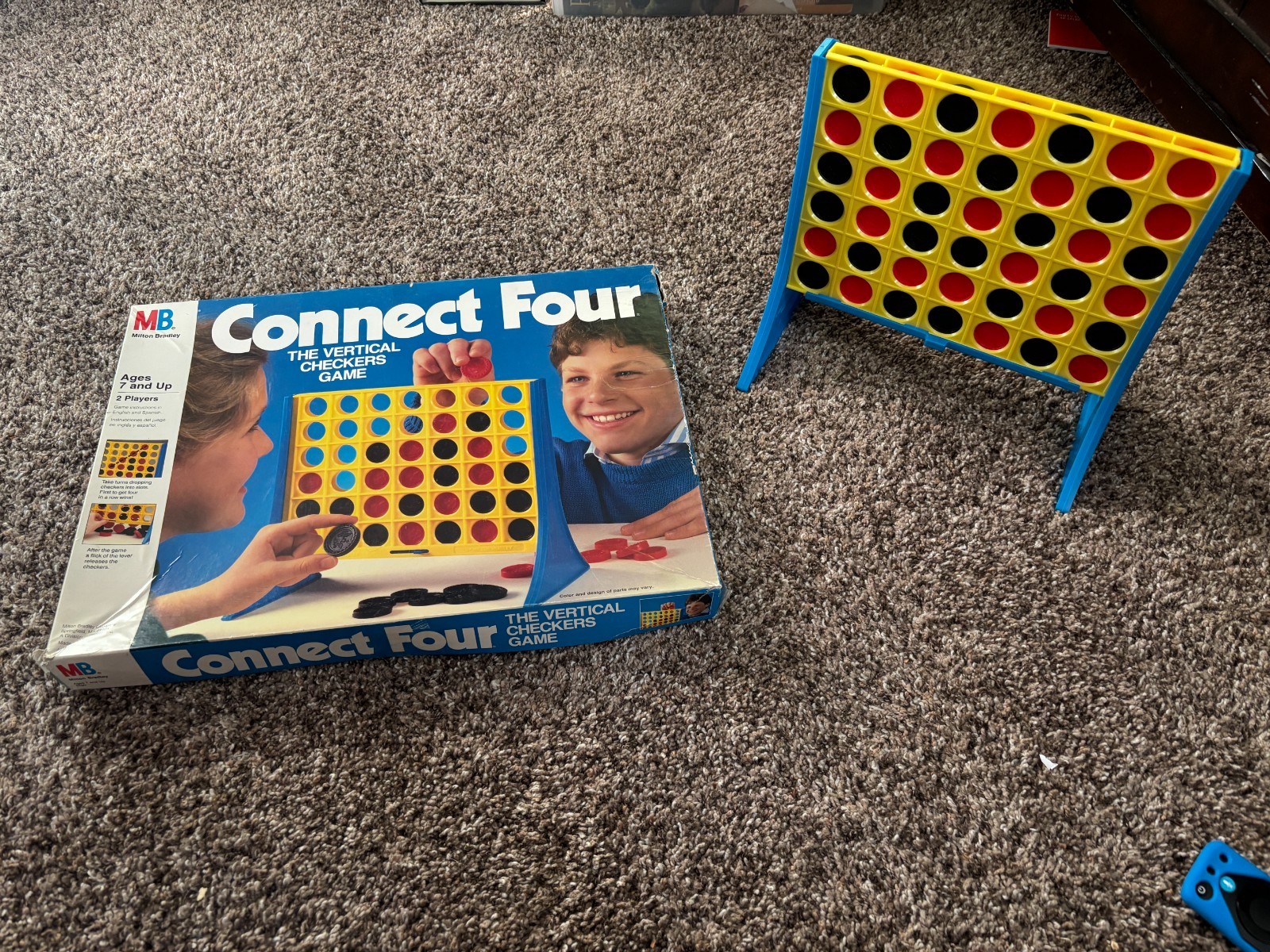 1986 Vintage CONNECT FOUR Game Milton Bradley 99% Complete – Only Missing Manual