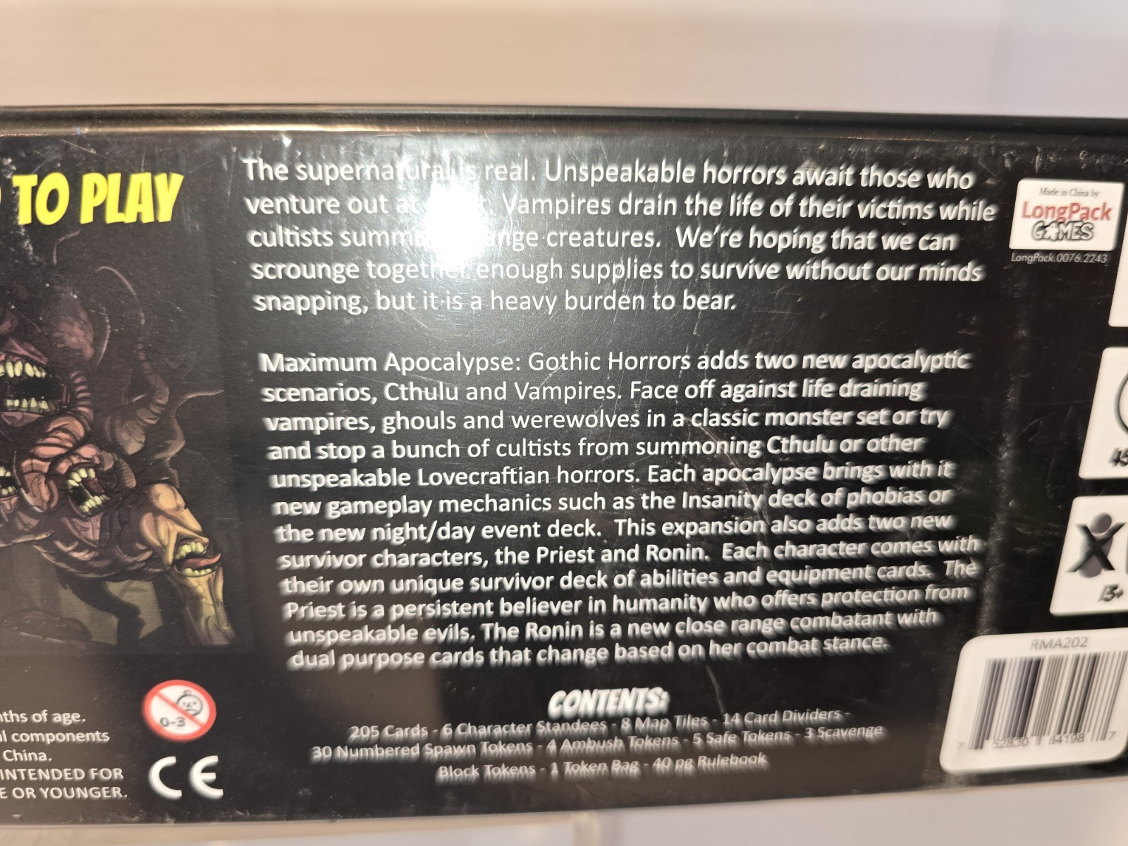 Maximum Apocalypse Gothic Horrors Kickstarter Edition NEW Rock Manor Games