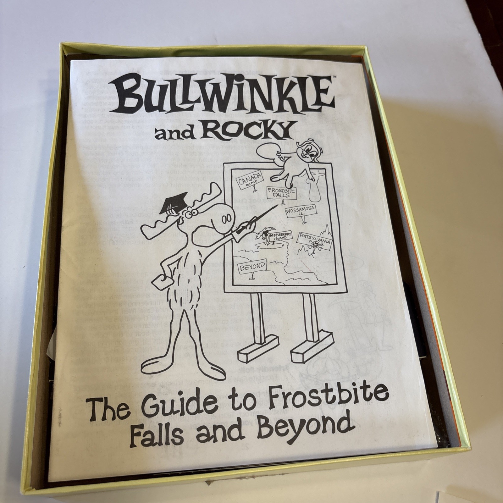 BullWinkle and Rocky Role Playing Party Game 1988 TSR