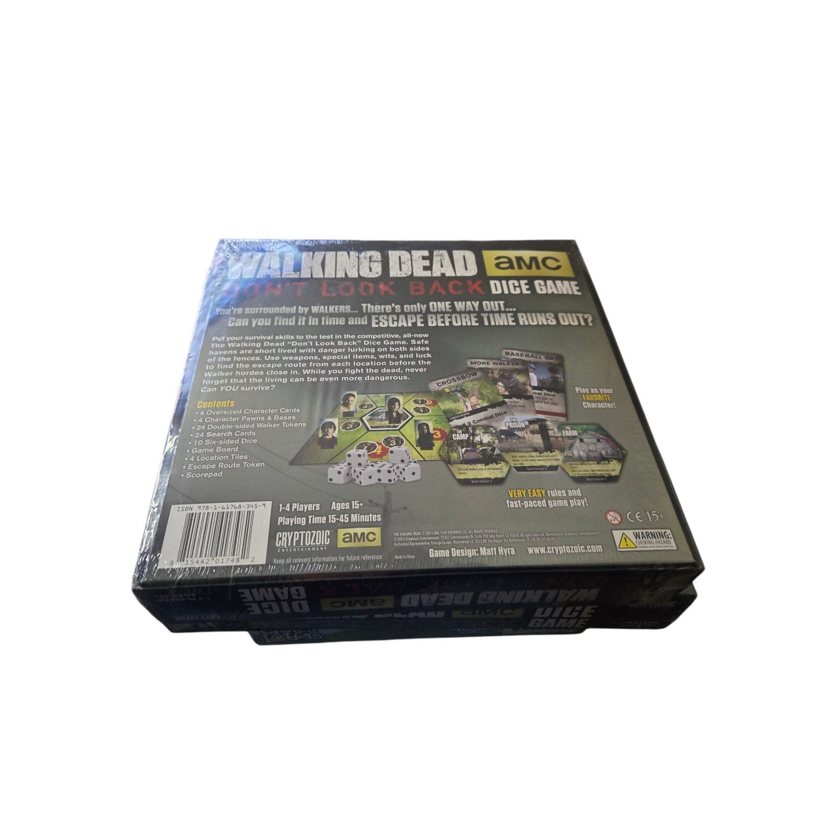 Walking Dead Don’t Look Back Dice Game – Cryptozoic – Factory Sealed NEW