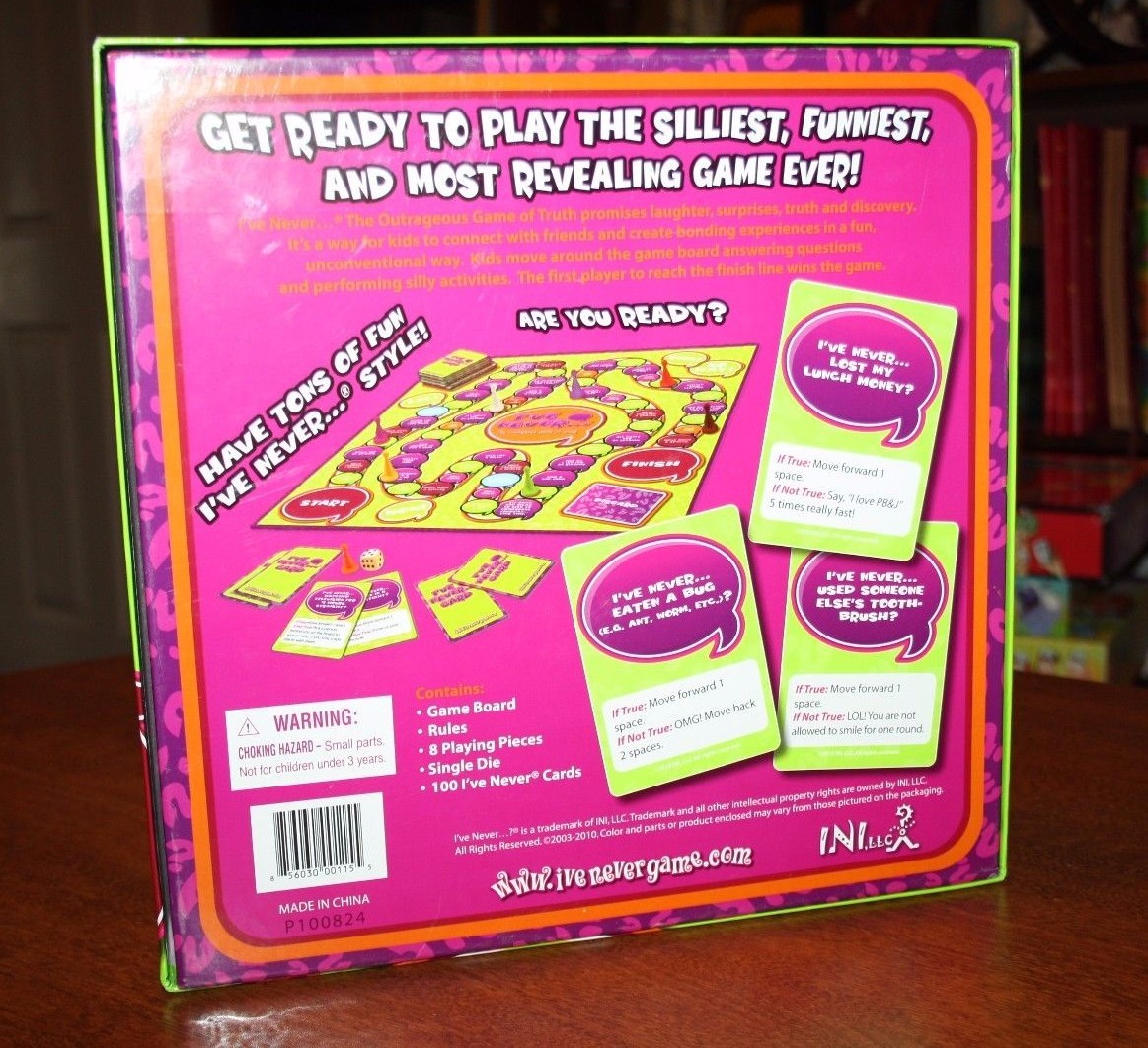 I’ve Never…The Outrageous Game of Truth – Sleepover or Party Game! – INI 2003