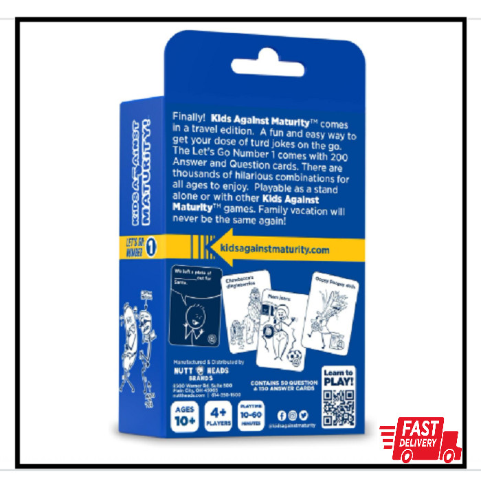 Kids Against Maturity Hilarious Family Tabletop Game for All Ages 600 Cards