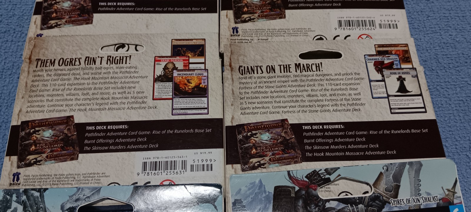 Pathfinder Bundle of All 6 Adventure Card Game Rise of The Runelords