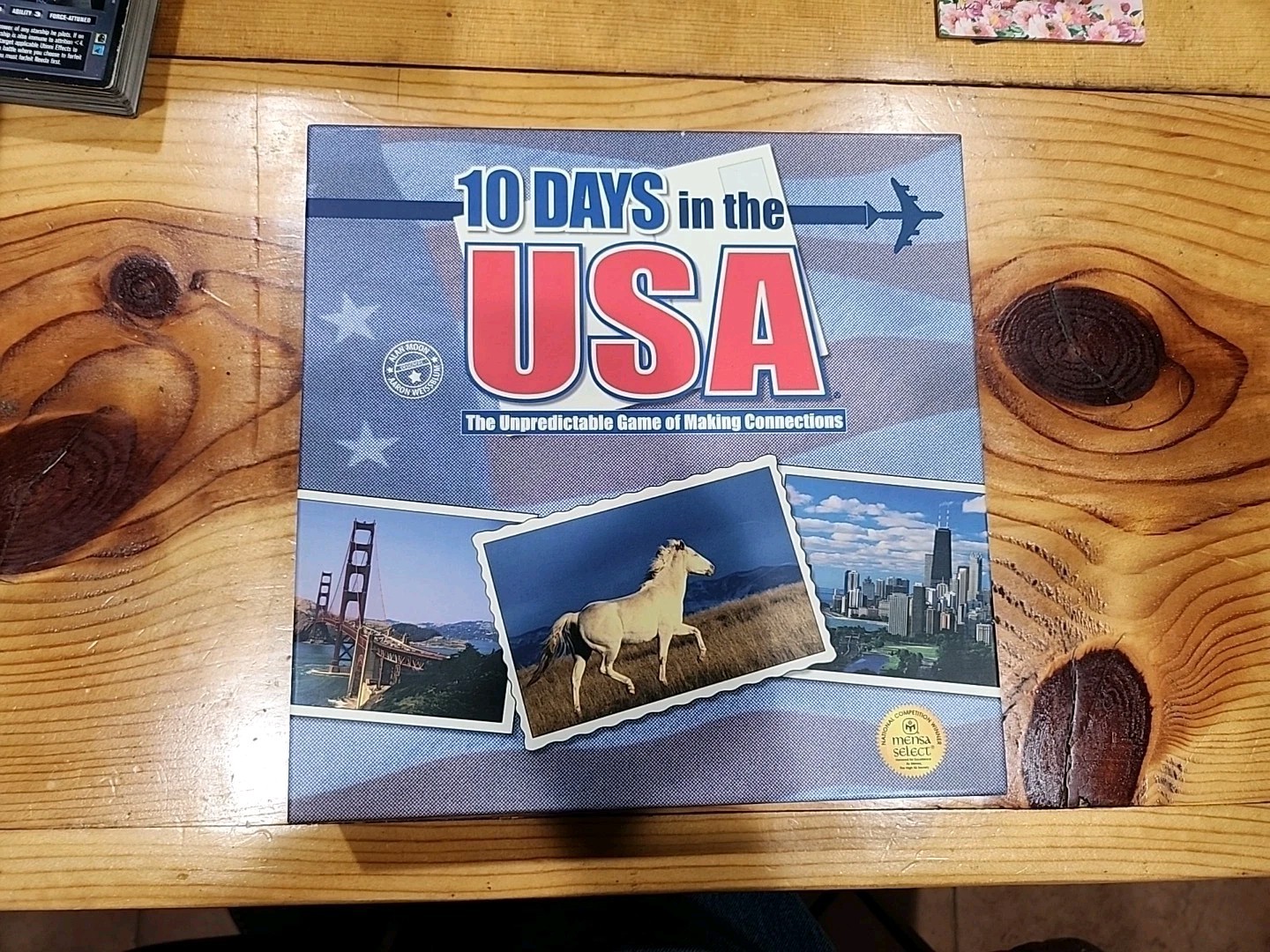 10 DAYS IN THE USA Board Game Mensa Select 2 – 4 Players Ages 10+ Unplayed