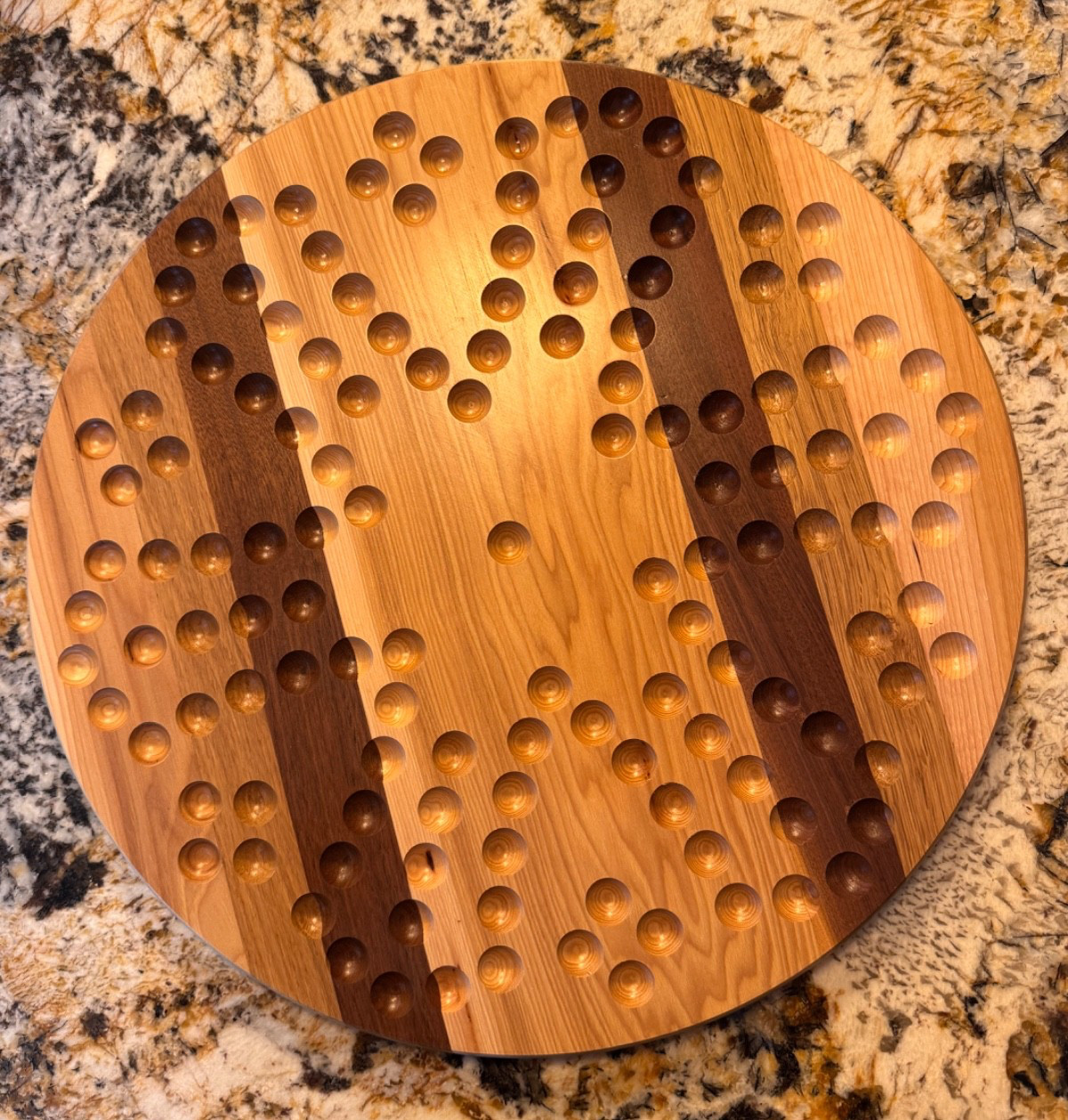 Chinese Checkers and Aggravation Reversible Combo Hardwood Game Board-no marbles
