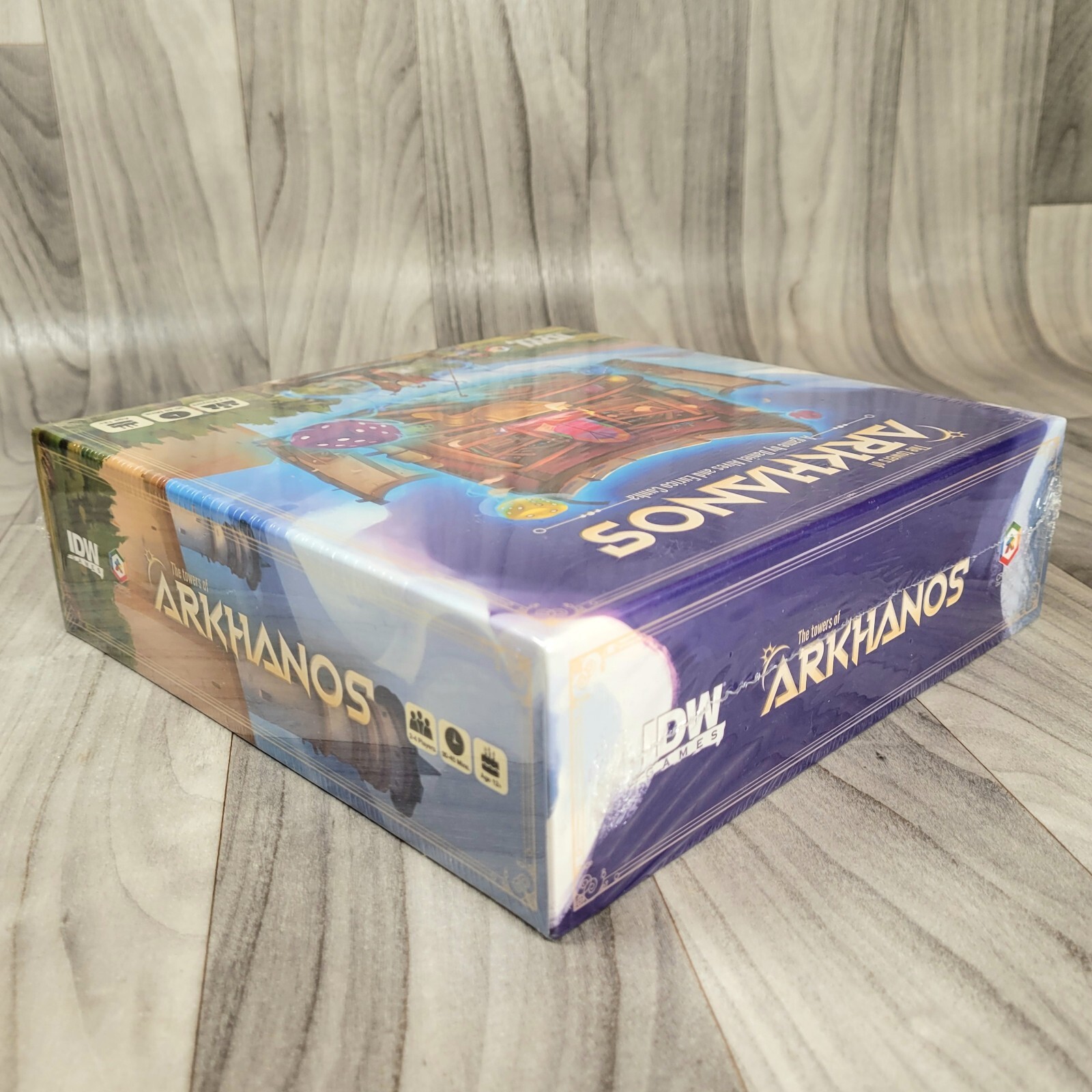 THE TOWERS OF ARKHANOS Dice Drafting Board Game, IDW Games 2019, Daniel Alves