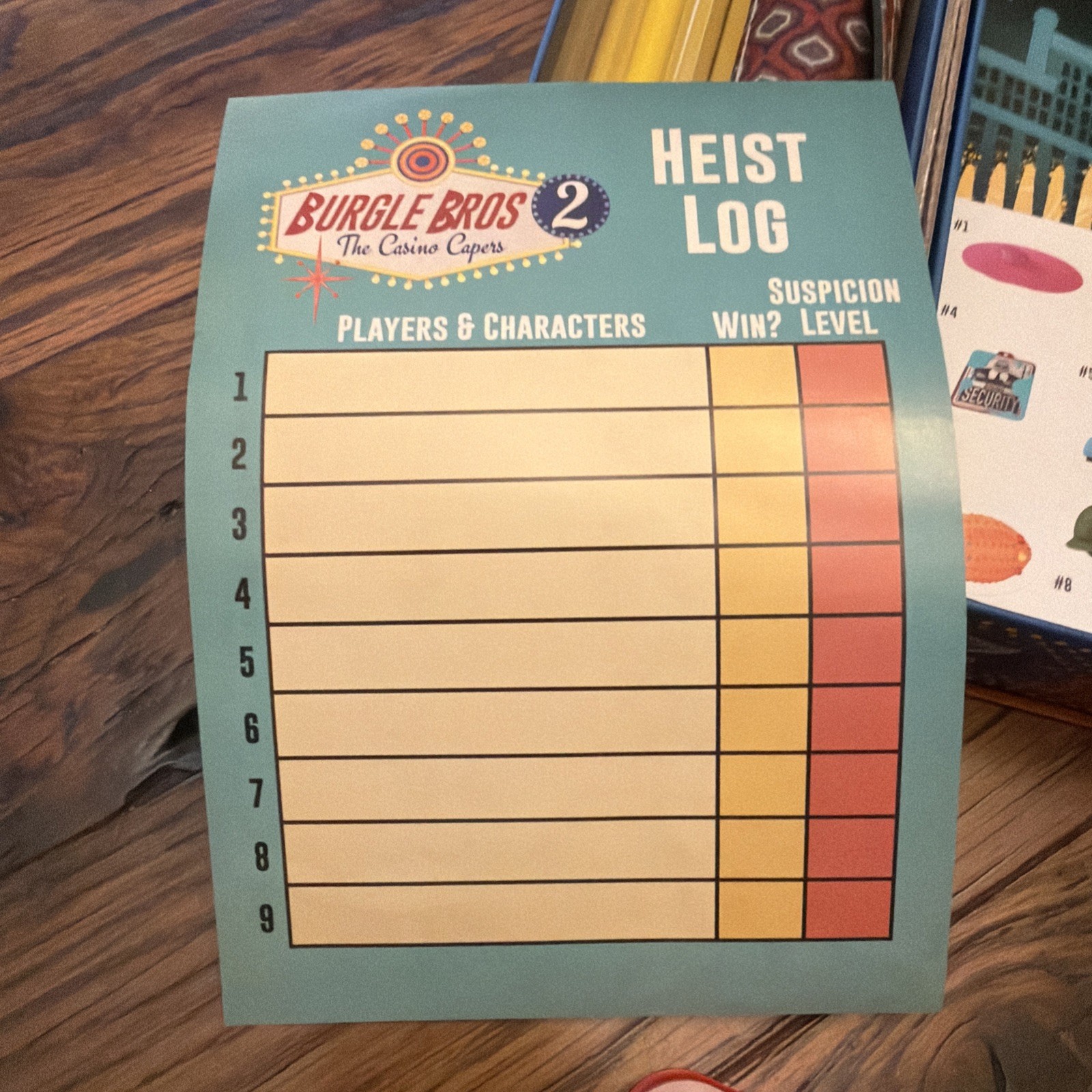 Burgle Bros 2: The Casino Capers board game – 100% complete