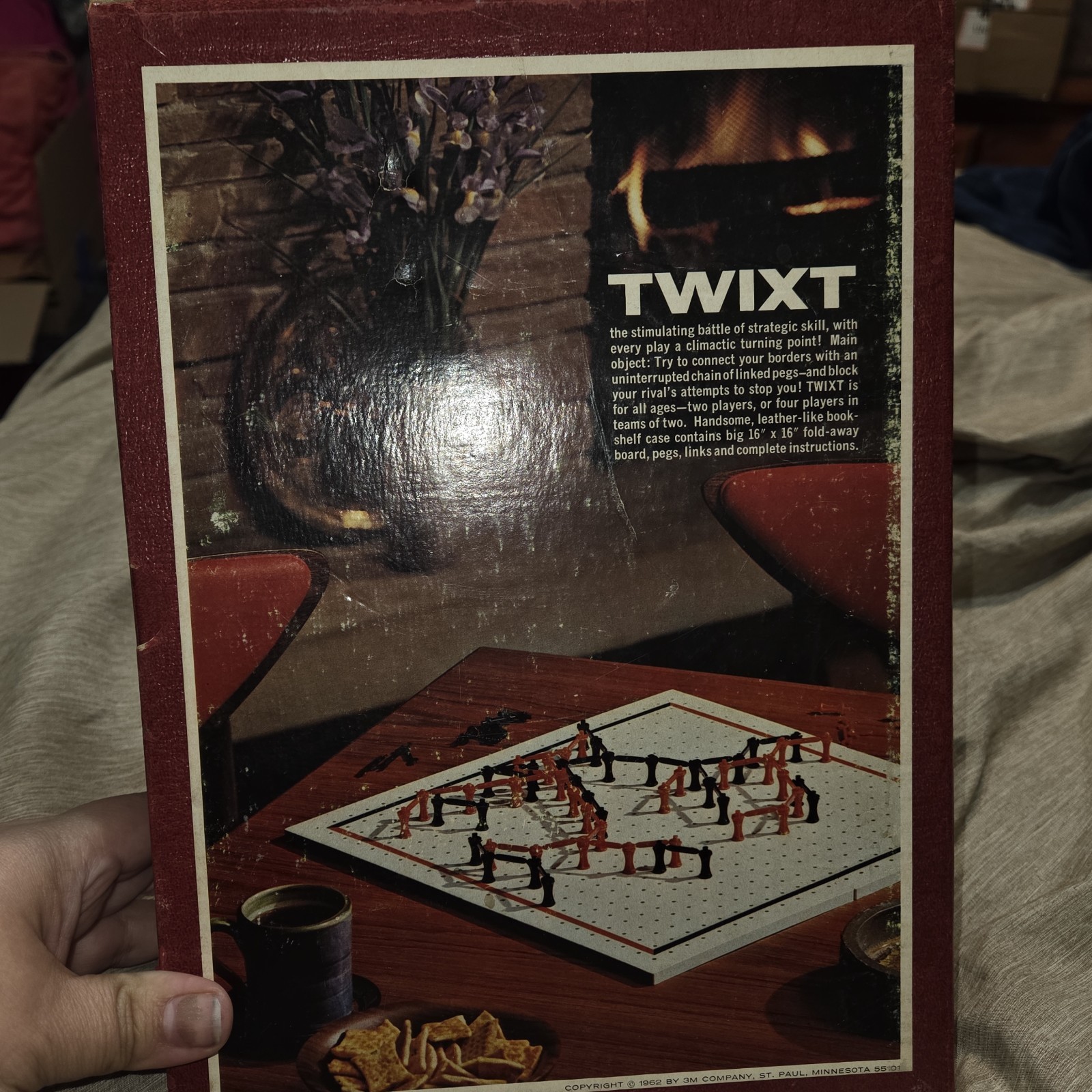 Vintage 3M Twixt Strategy Theme Board Game 1962 2 Players Ages 17 Years & Up