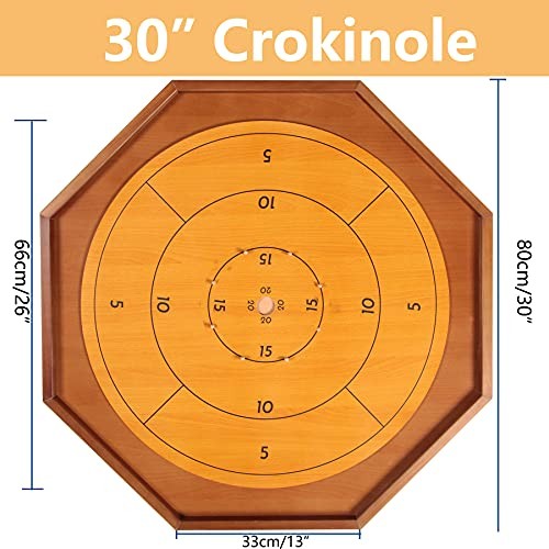 Crokinole Board Game 30 Inch Checkers Canadian Heritage