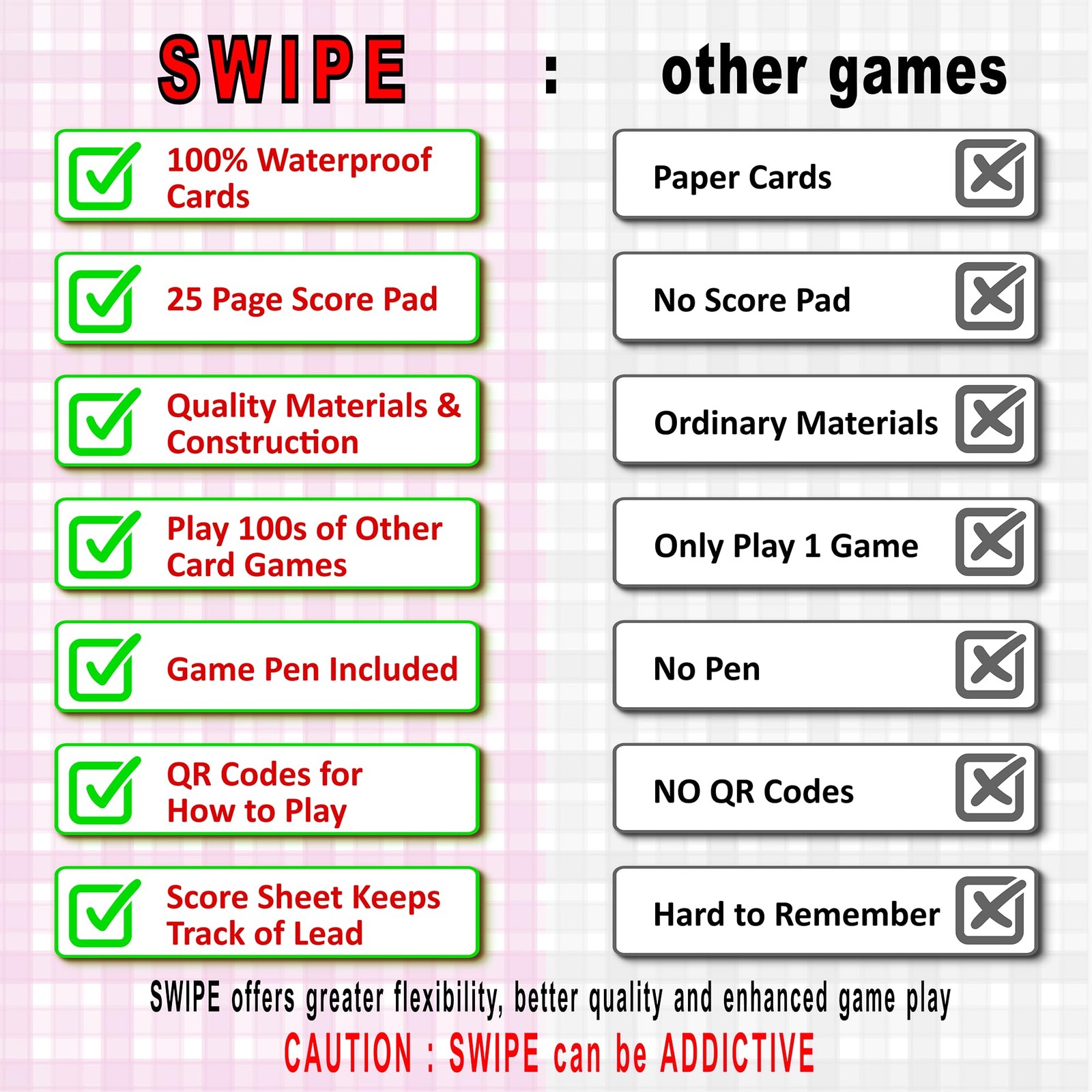 3Z Living Swipe Card Game – Fun & Strategy for14+, Adults, Seniors – 2 to 8 P…