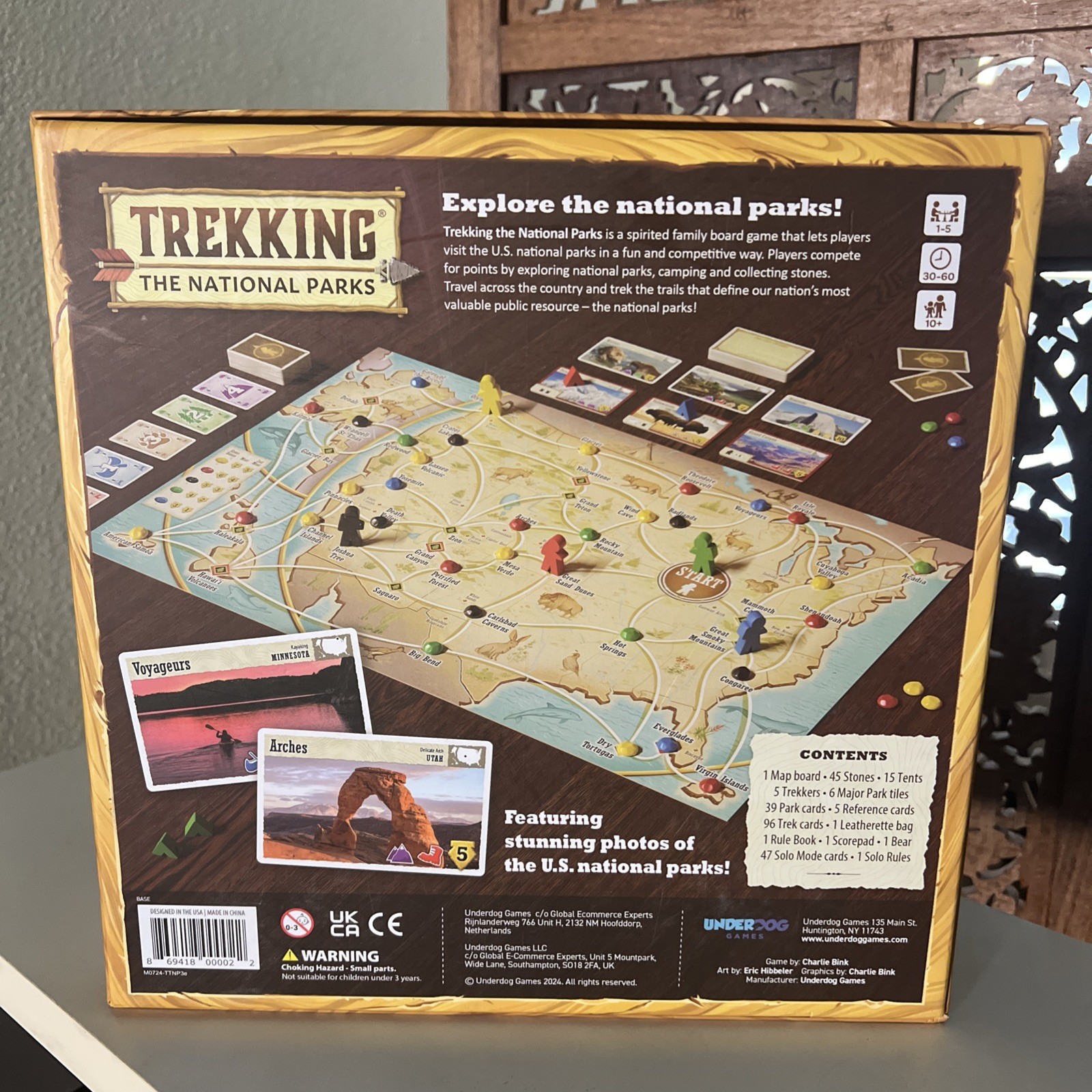 Trekking The National Parks Board Game 3rd Edition Family Night BRAND NEW